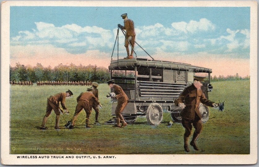 c1910s WWI U.S. Army Military Postcard \