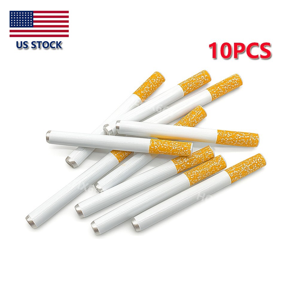 10x Metal One Hitter Dugout Pipe Cigarette Bat Large 78mm / 3.07