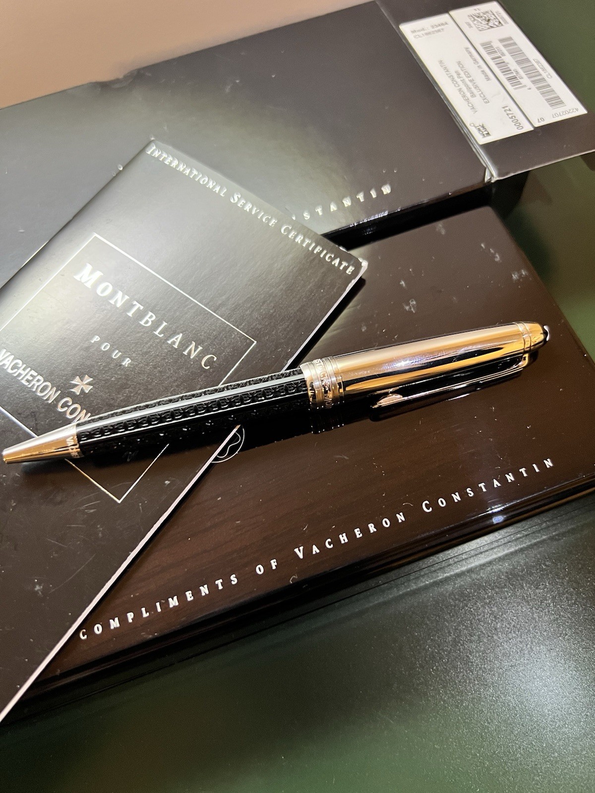 RARE Montblanc Pour Vacheron Constantin Meisterstück Luxury Ballpoint Pen
