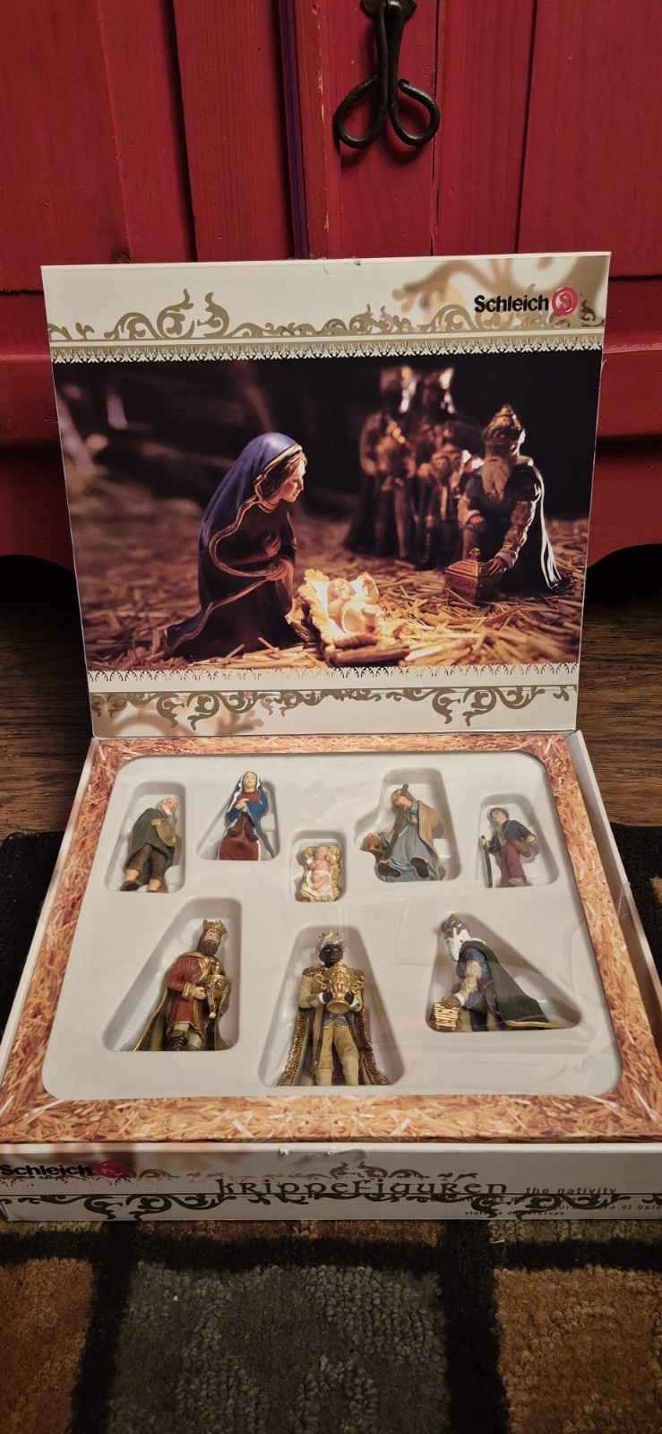 Schleich Christmas Nativity Figurines Set Krippefiguren  Retired Europe New Open