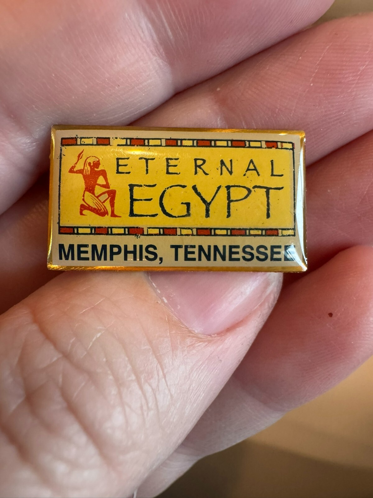 Vintage Eternal Egypt Memphis Tennessee Souvenir Lapel Pin Vintage Eternal Egypt Memphis Tennessee Souvenir Lapel Pin
