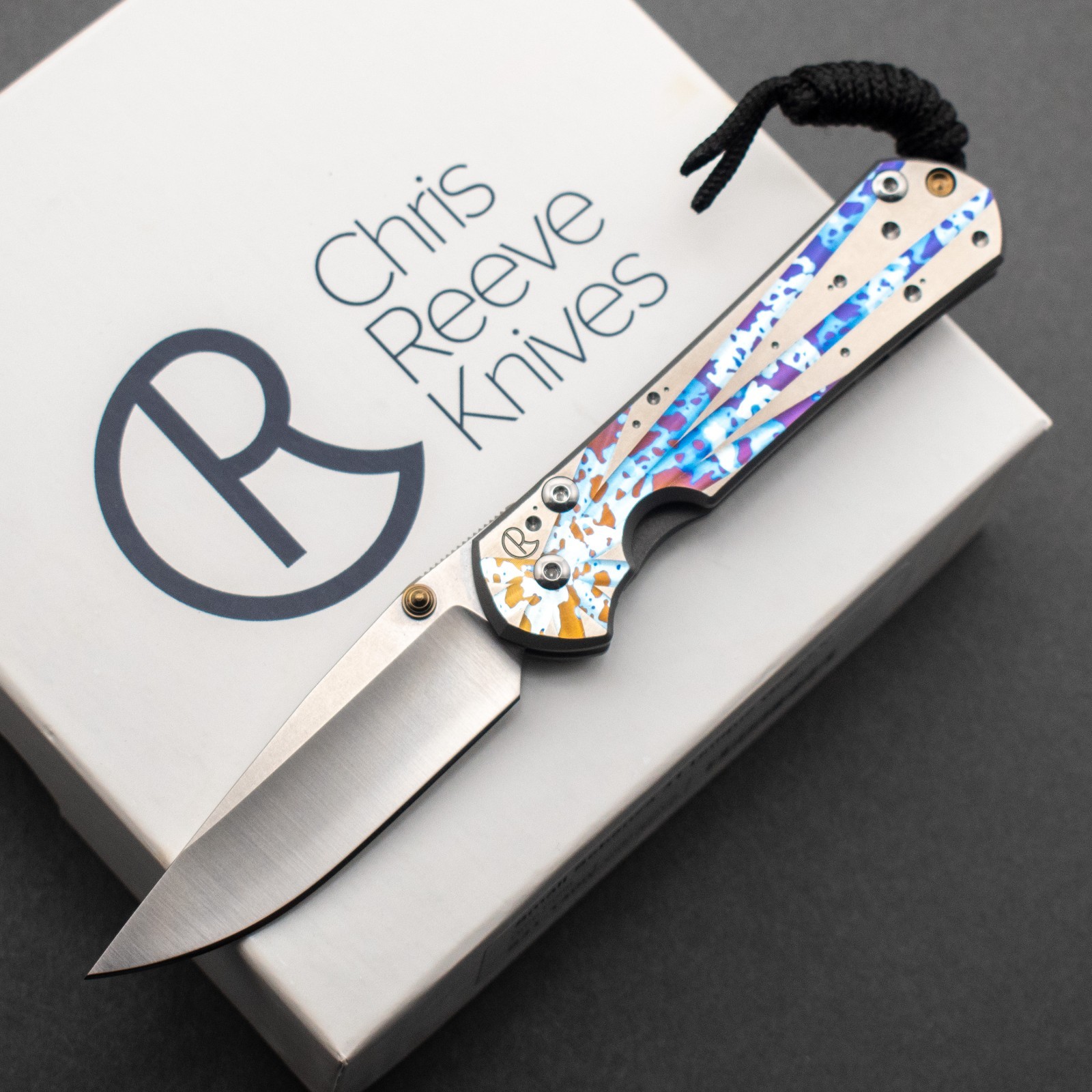 RARE Chris Reeve Small Sebenza 31 Unique Graphic, Rainbow Starburst, S45VN