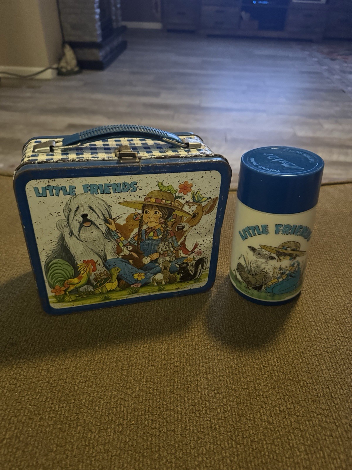 Rare 1973 Little Friends Lunchbox with Super Rare HTF Thermos by AladdinVintage