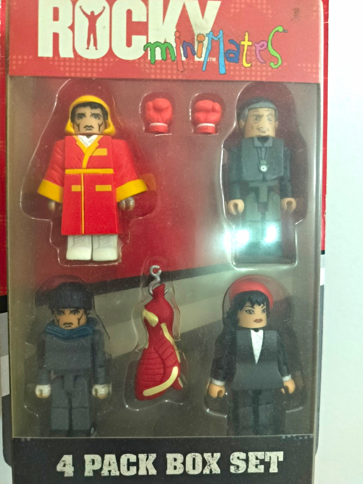Diamond Select Toys Rocky Minimates 4-Pack Boxed Set Rocky Adrian Mickey