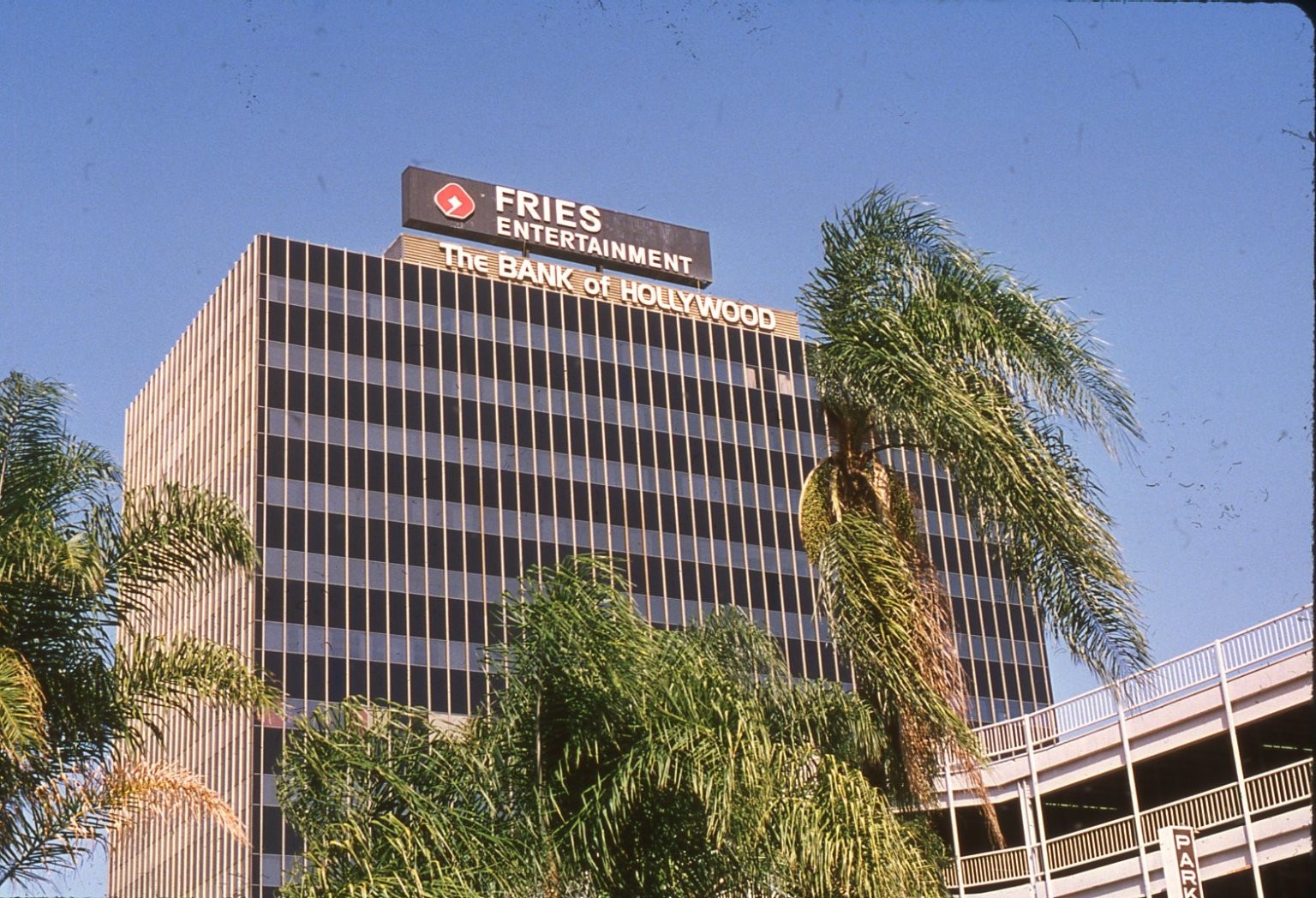 SL39 Slide 1992 Hollywood Bank Fries Entertainment Building 841a