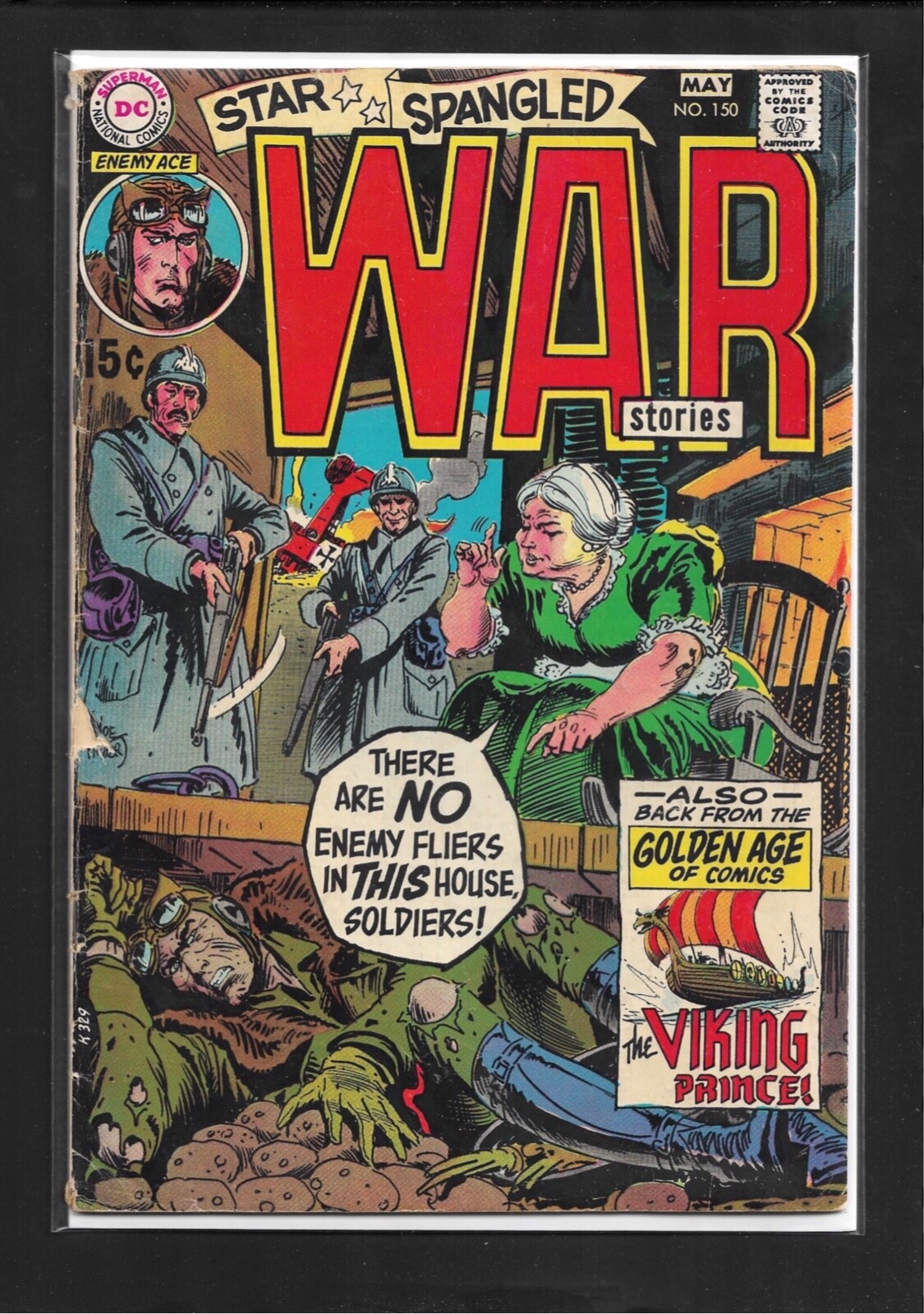 Star Spangled War Stories #150 (1970): Bronze Age DC Joe Kubert Cover Art VG Star Spangled War Stories #150 (1970): Bronze Age DC Joe Kubert Cover Art VG