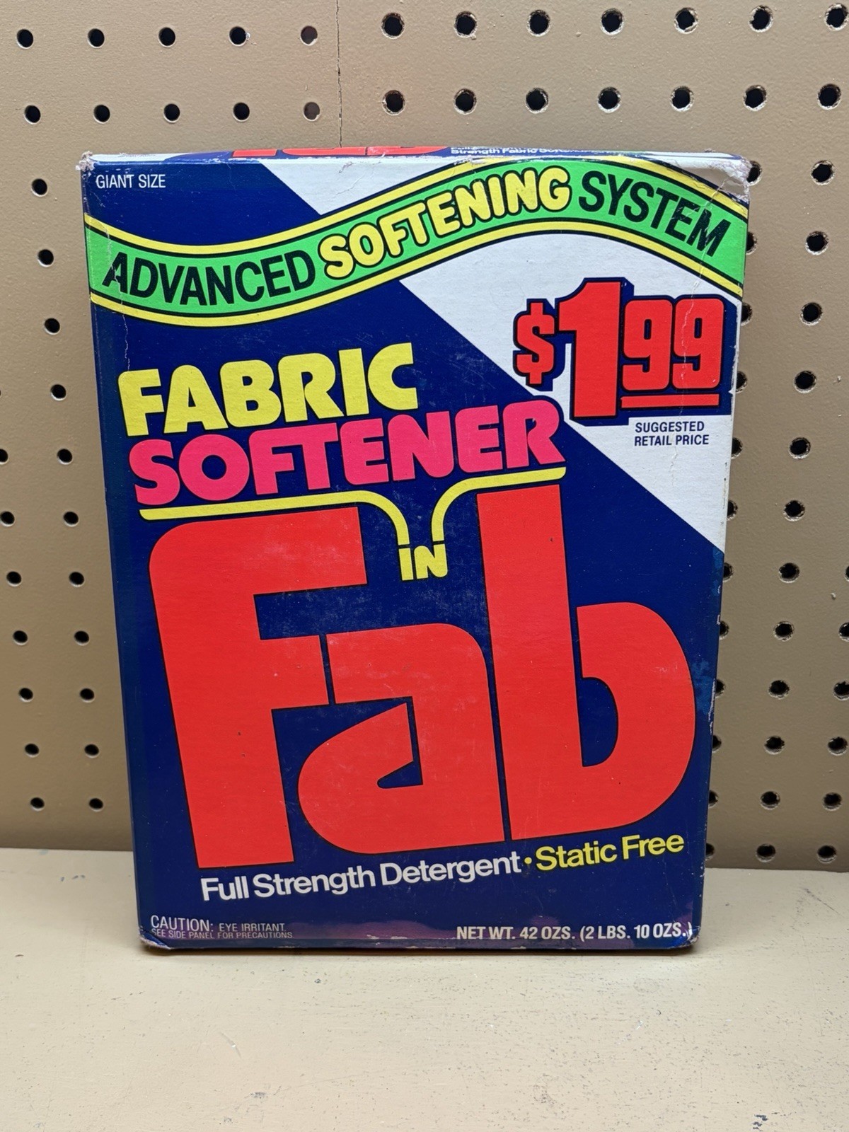 Vintage Fab Full Strength Laundry Detergent 2 lbs New Sealed 1986-1988