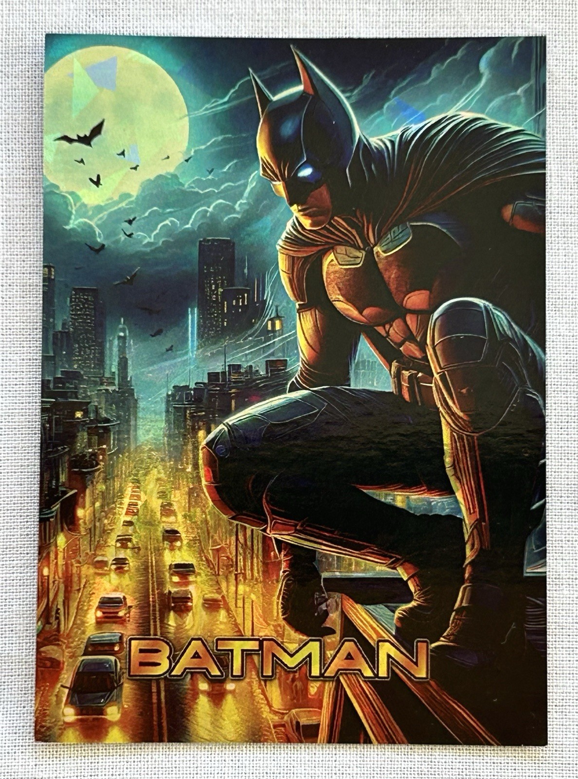 Batman Holofoil Cracked Ice-Comic Art Card by Collectors XT