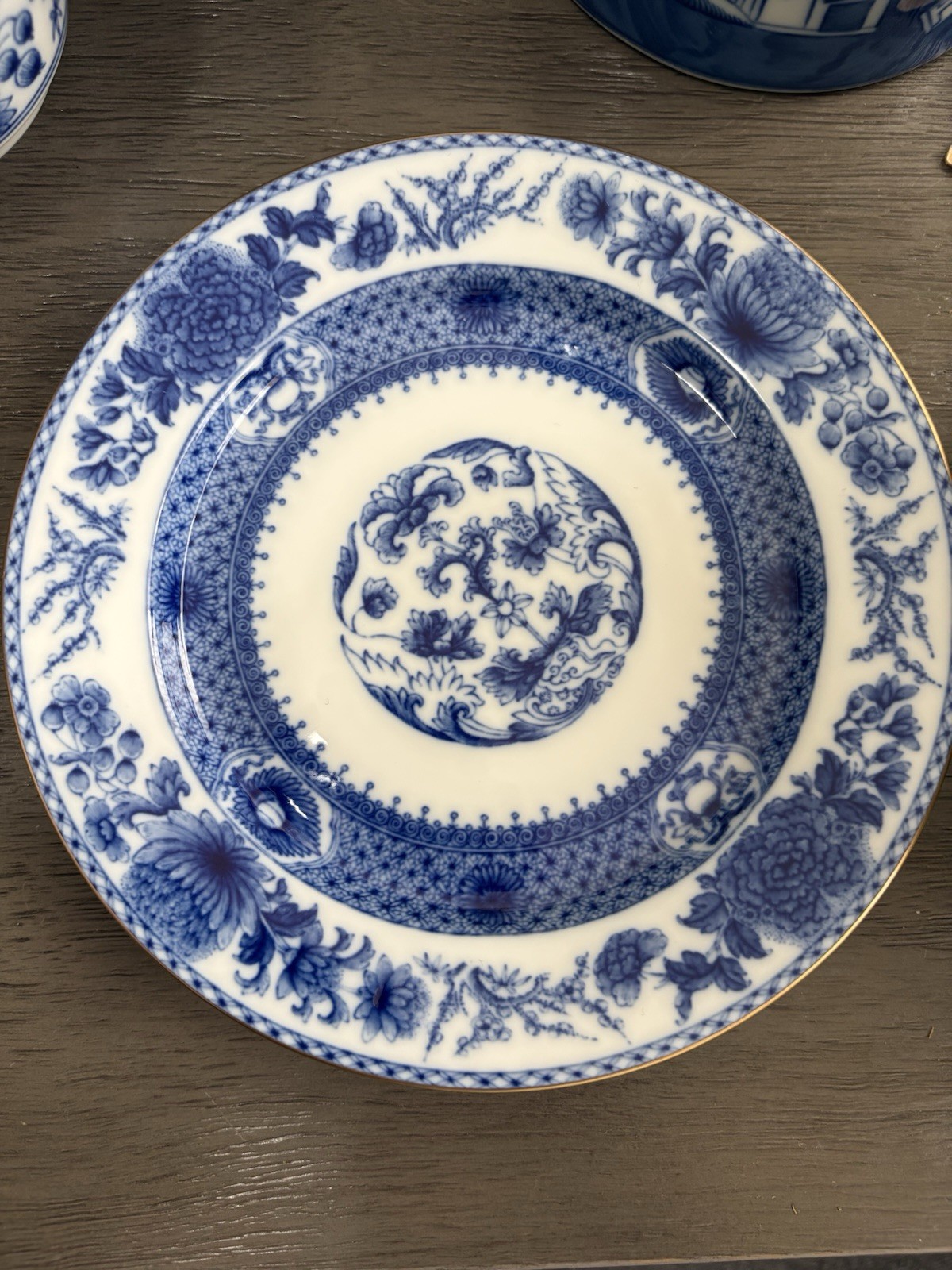 Mottahedeh Imperial Blue Williamsburg Reserve Porcelain Collector Plate 1991