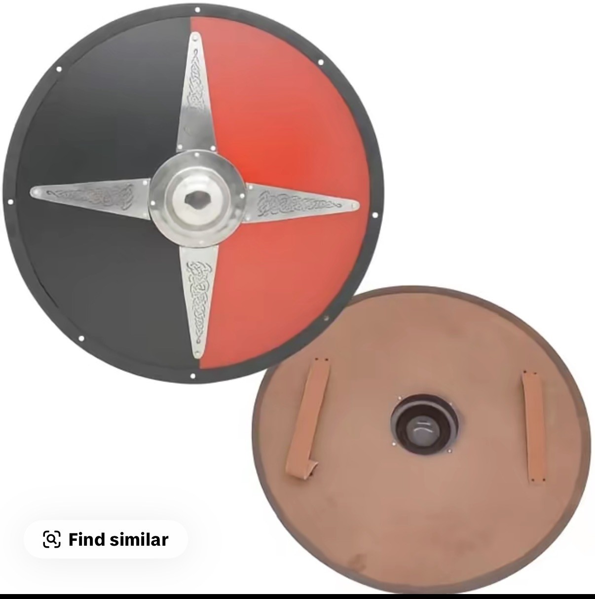 23'' Medieval Warrior Wooden Viking Shield Battle-Worn Shield & Wall Décor 23'' Medieval Warrior Wooden Viking Shield Battle-Worn Shield & Wall Décor