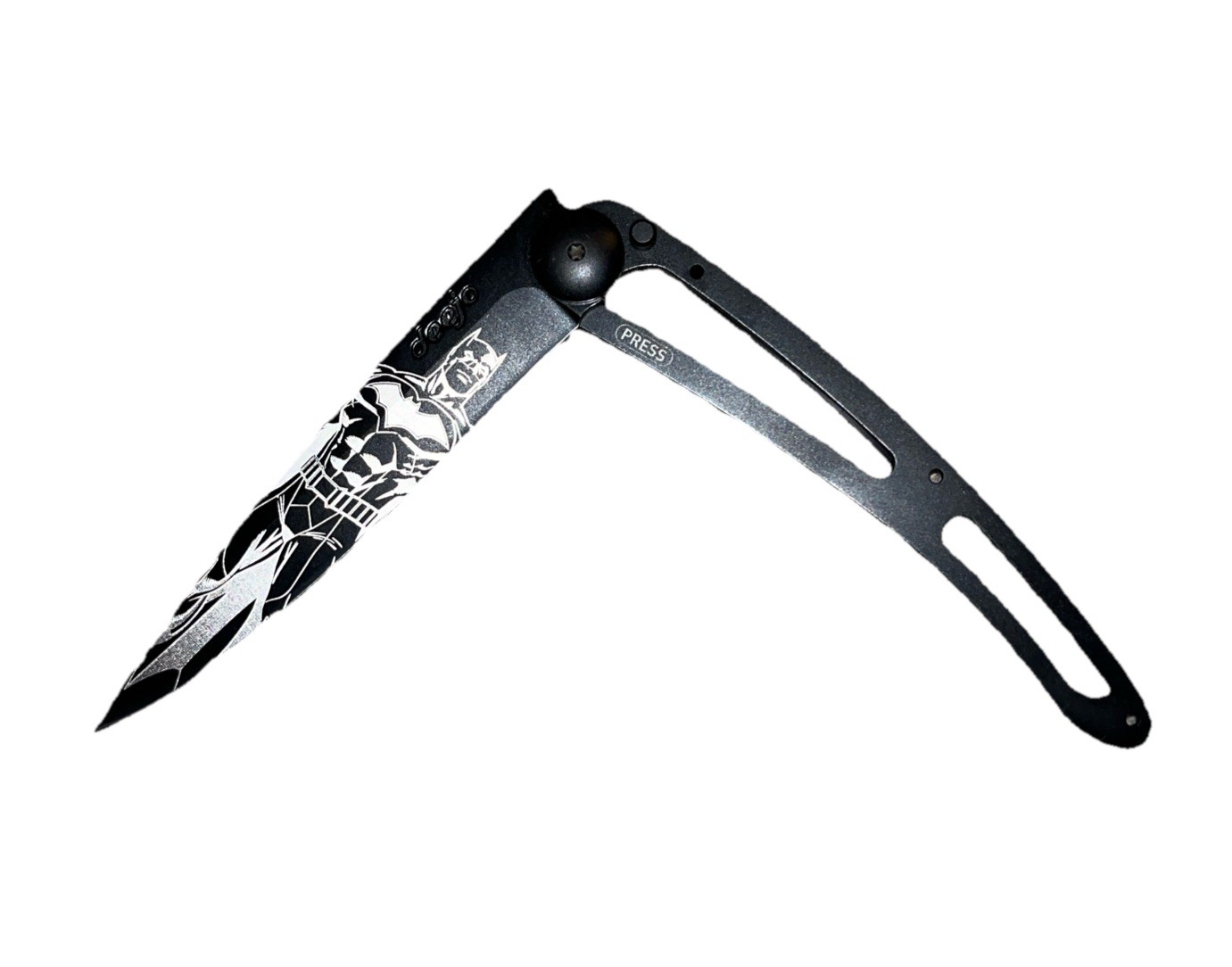 Deejo Knife Naked The Batman 37G Ultra Light Z40C13 StainlessSteel Open Box