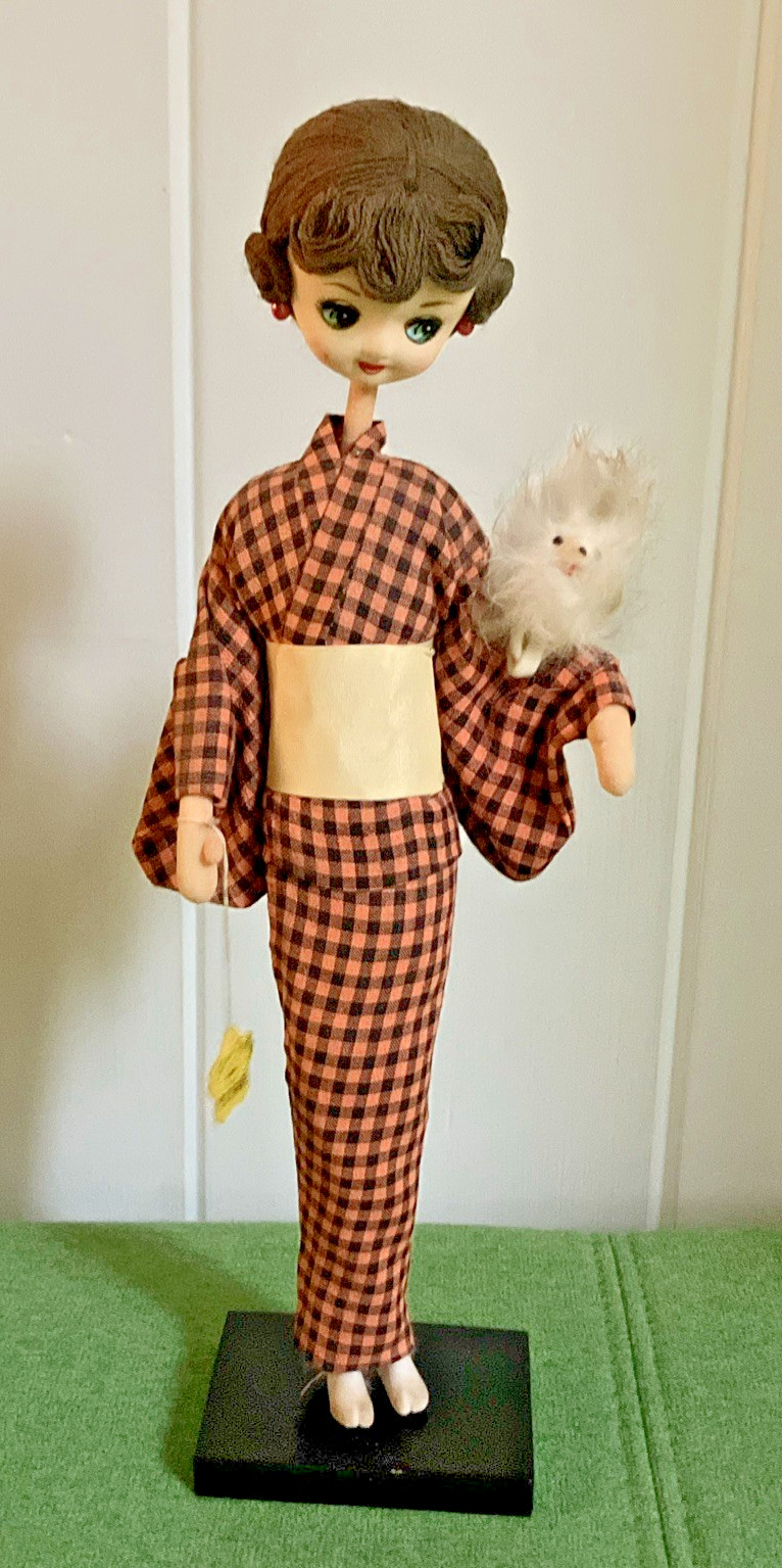 Vintage 1960s Japanese Sakura Pose Doll Bradley Original Tag 14