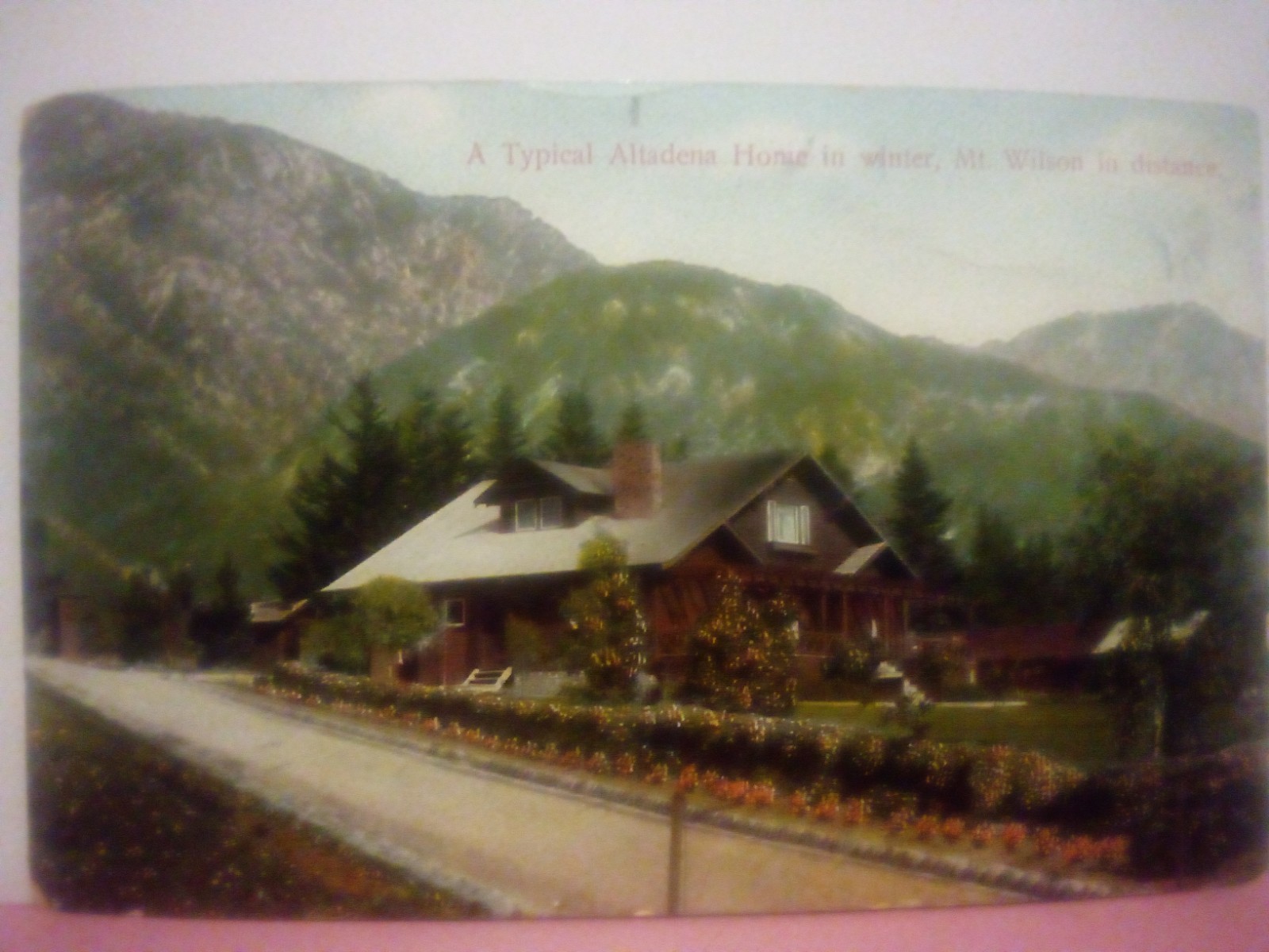 Altadena California a typical home in winter Mt. Wilson p.1910 divided