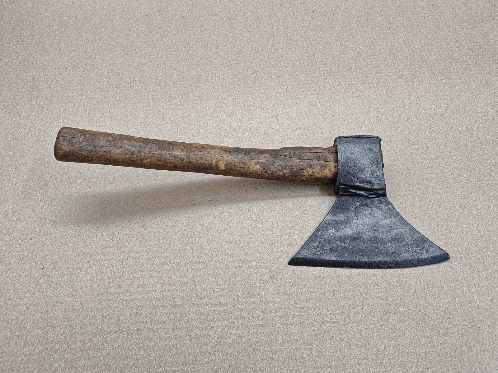 Vintage Goosewing Bearded Broad German Hatchet Axe Handmade Forged Rare