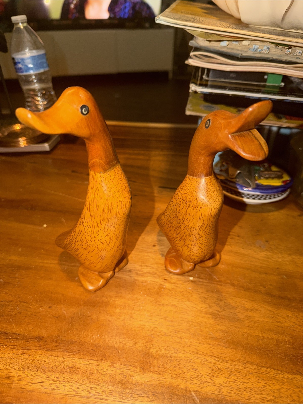 Pair Of DCUK Wood Duck Figures