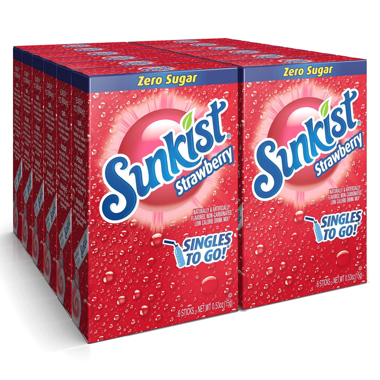 Singles To Go Sunkist Soda Drink Mix, Strawberry, 72 0.74 Ounce (Pack of 12) Singles To Go Sunkist Soda Drink Mix, Strawberry, 72 0.74 Ounce (Pack of 12)