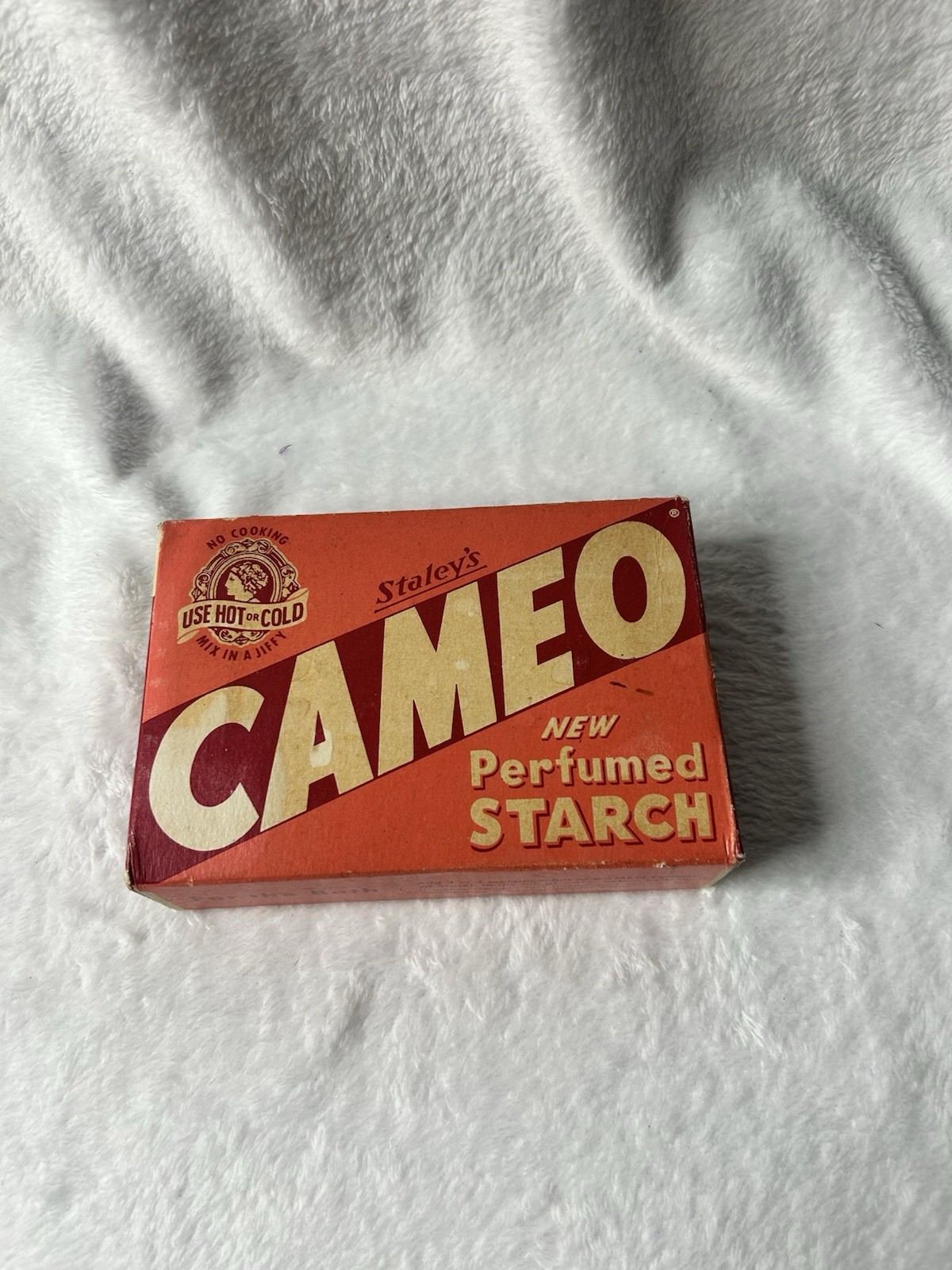 Antique Vtg 1930s NOS Staleys Cameo Perfumed Starch Bath Advertising Prop