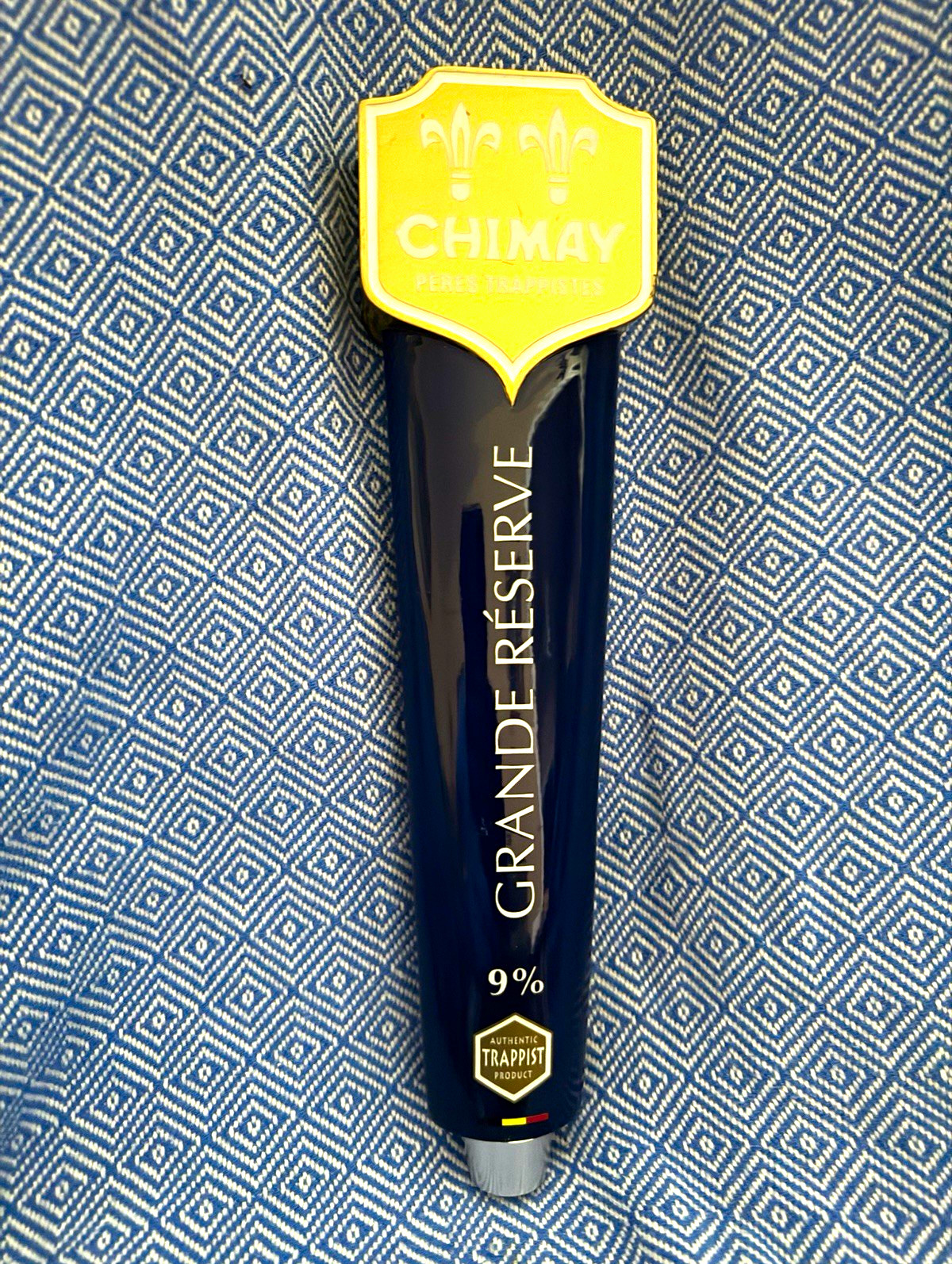 Chimay Grande Réserve, Trappist Beer Tap Handle Breweriana, Belgium Finest Best Chimay Grande Réserve, Trappist Beer Tap Handle Breweriana, Belgium Finest Best
