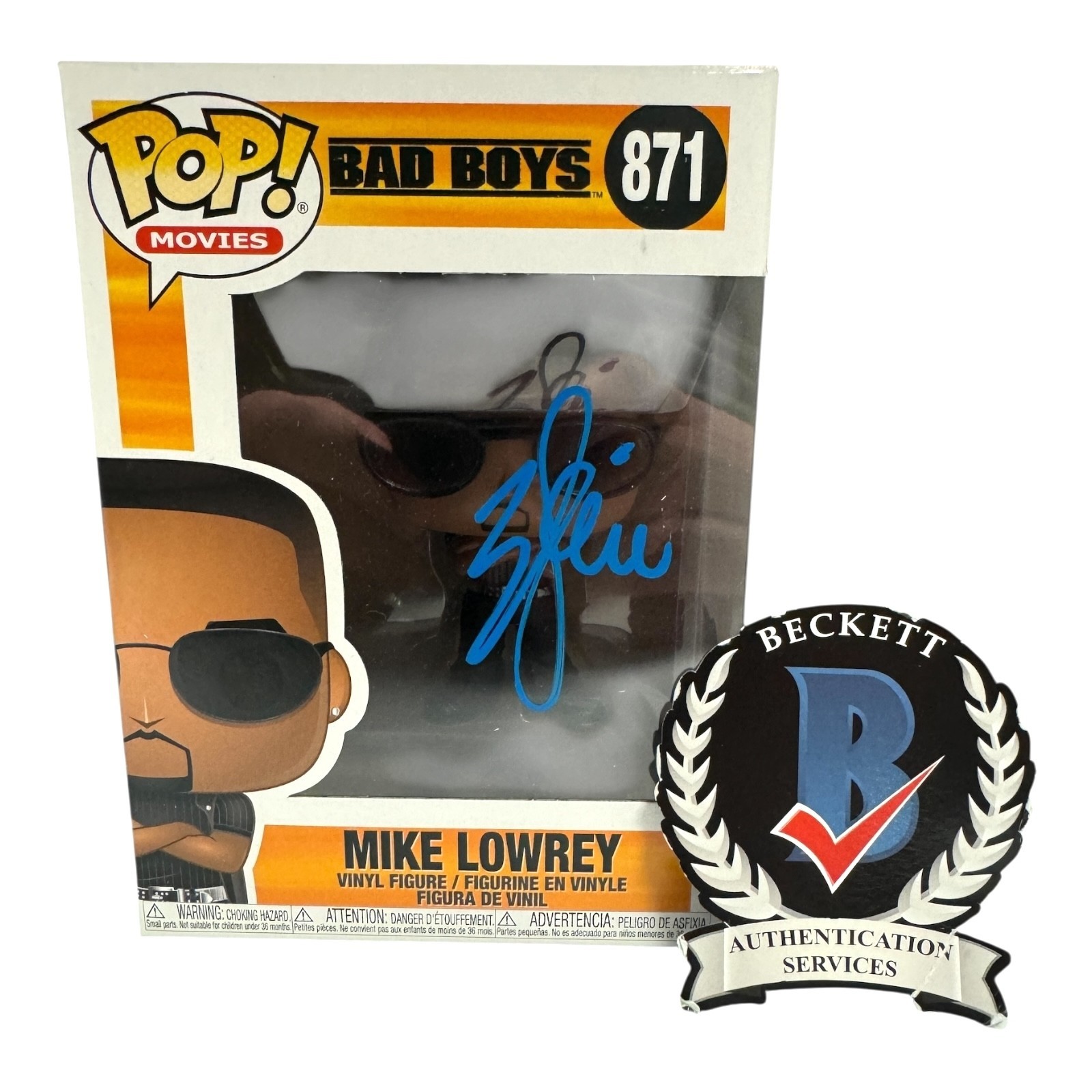 Will Smith Signed Autograph Bad Boys Funko Pop 871 Beckett BAS Mike Lowery