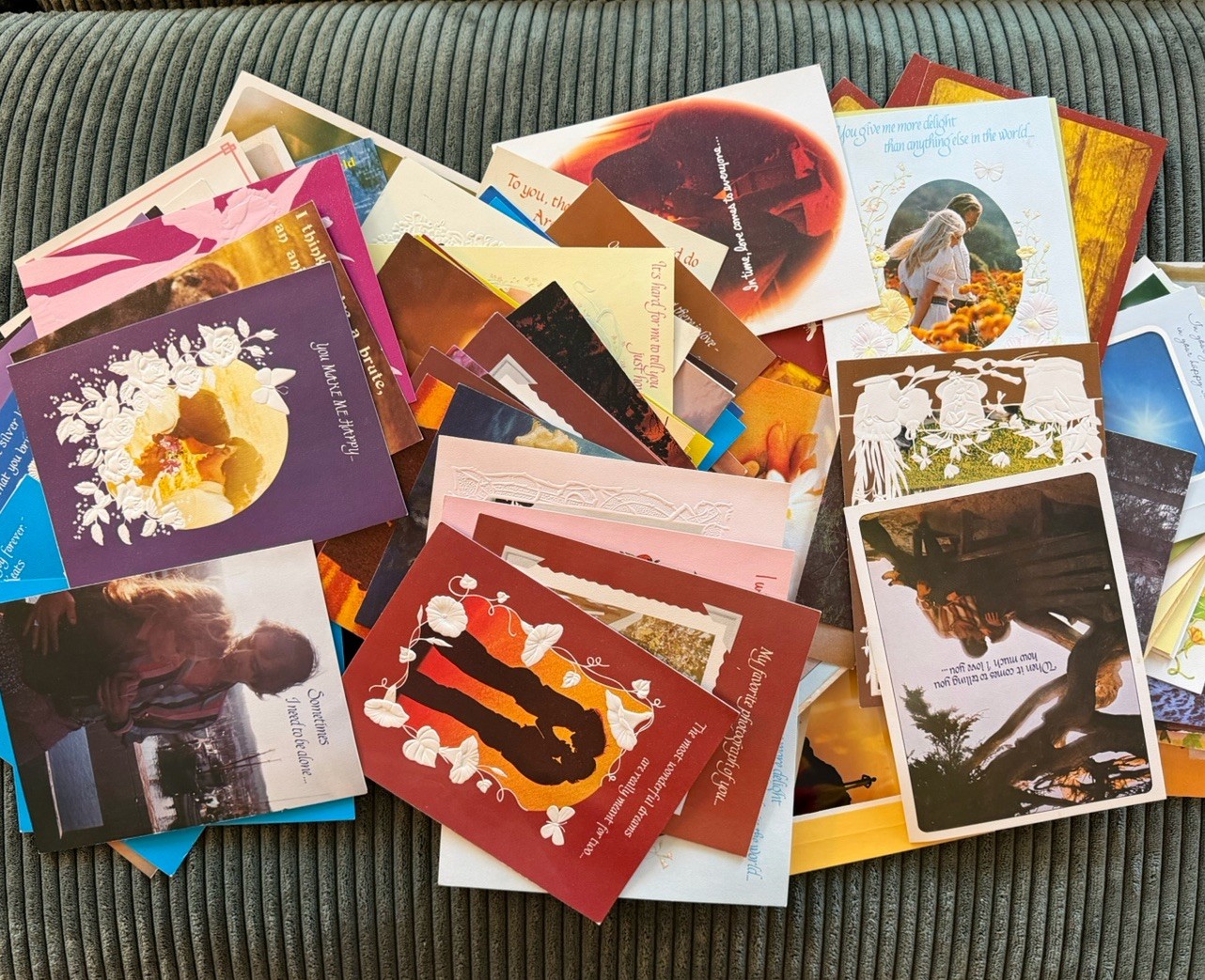 Vintage Greeting Card Lot 90+ Used Tenderness Mark I Wedgwood 1970s Romance Vintage Greeting Card Lot 90+ Used Tenderness Mark I Wedgwood 1970s Romance