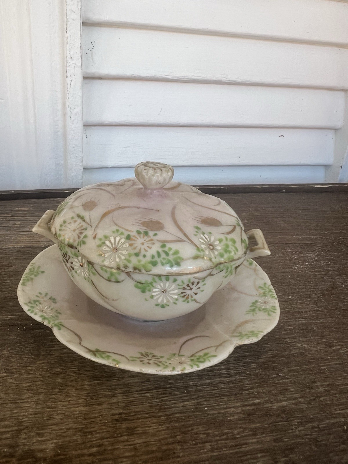 Antique/Vintage Theodore Haviland ?  sugar bowl tureen W/Lid  3