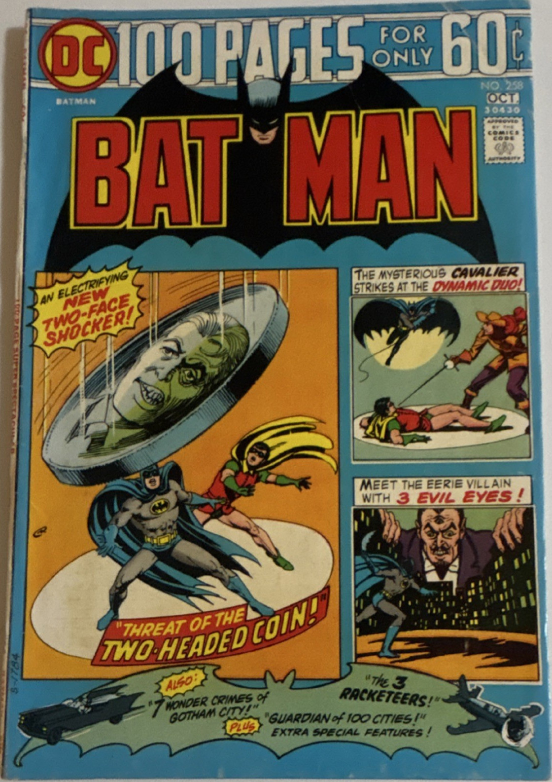 Batman #258 (1974) DC Comics 100-Page Two-Face Robin Cavalier Nick Cardy