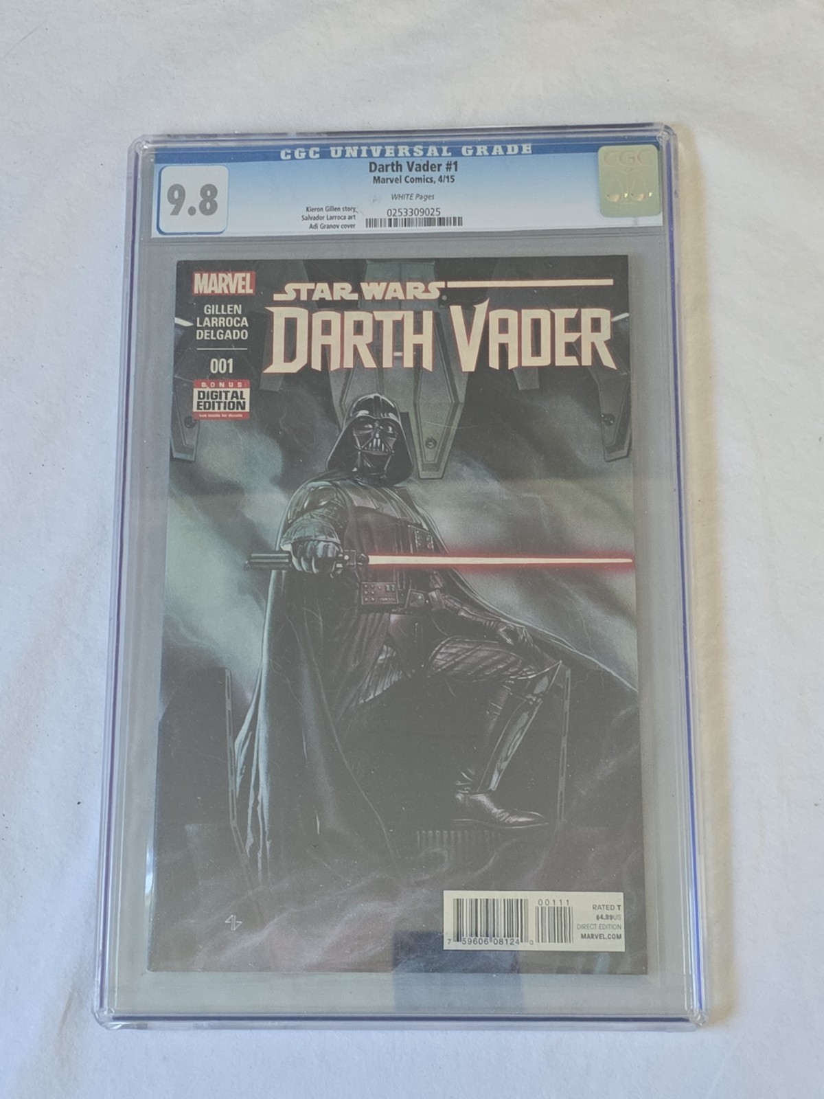 Star Wars: Darth Vader Issue #1 Comic. CGC Graded 9.8 - First Black Krrsantan. 