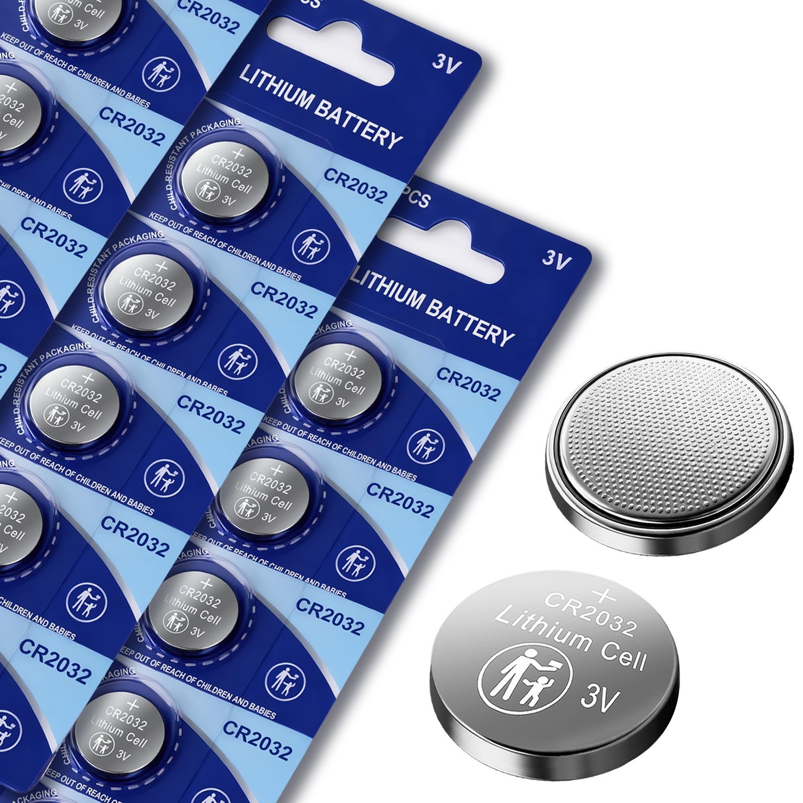 CR2032 Battery 200 PCS 3V Button Coin Cell (20X3.2MM) 20X3.2MM
