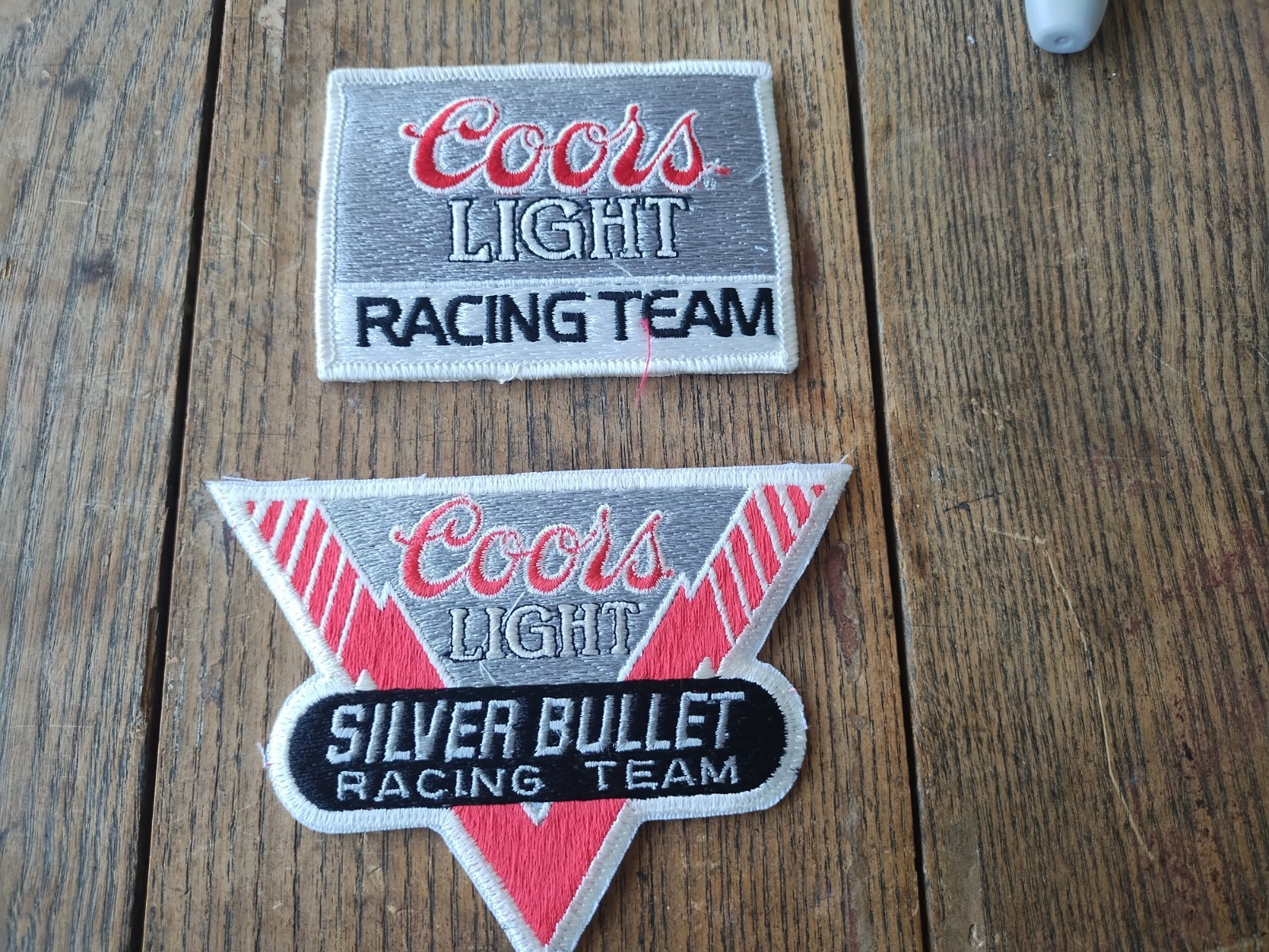 Coors Racing Patch Lot 2 Vintage Team Patches NOS 80s 90s Light Silver Bullet 