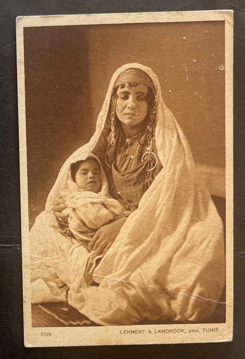 Agrome COLONY PC Lehnert & Landrock Tunis c1910 “BEDOUINE” GIRL Risque (8148