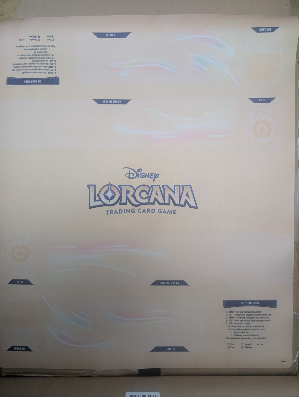 Disney lorcana two player playmat demo store tournament