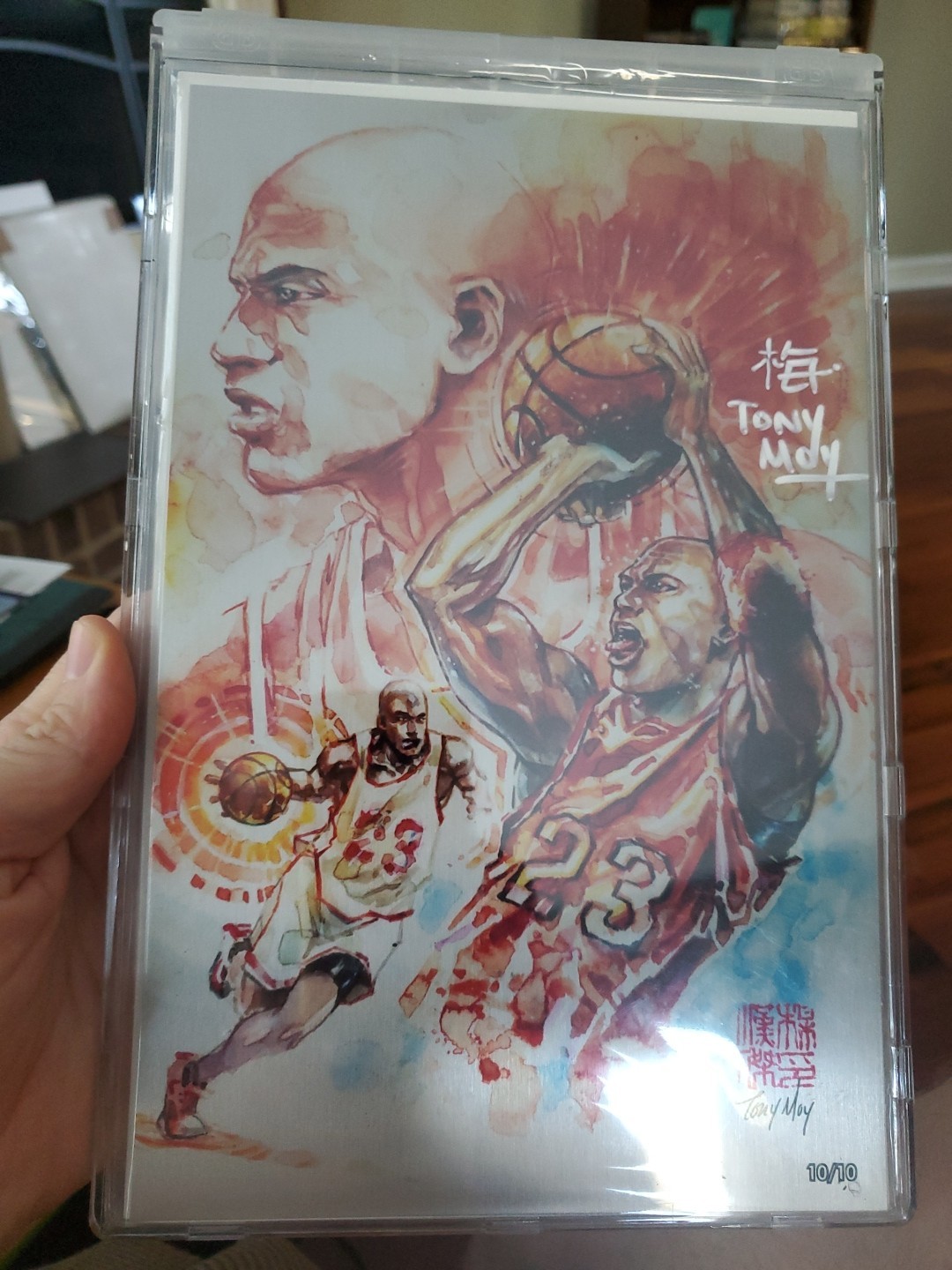 Fame: Michael Jordan C2E2 Tidal Waves Tony Moy Signed Metal #10/10  Usa
