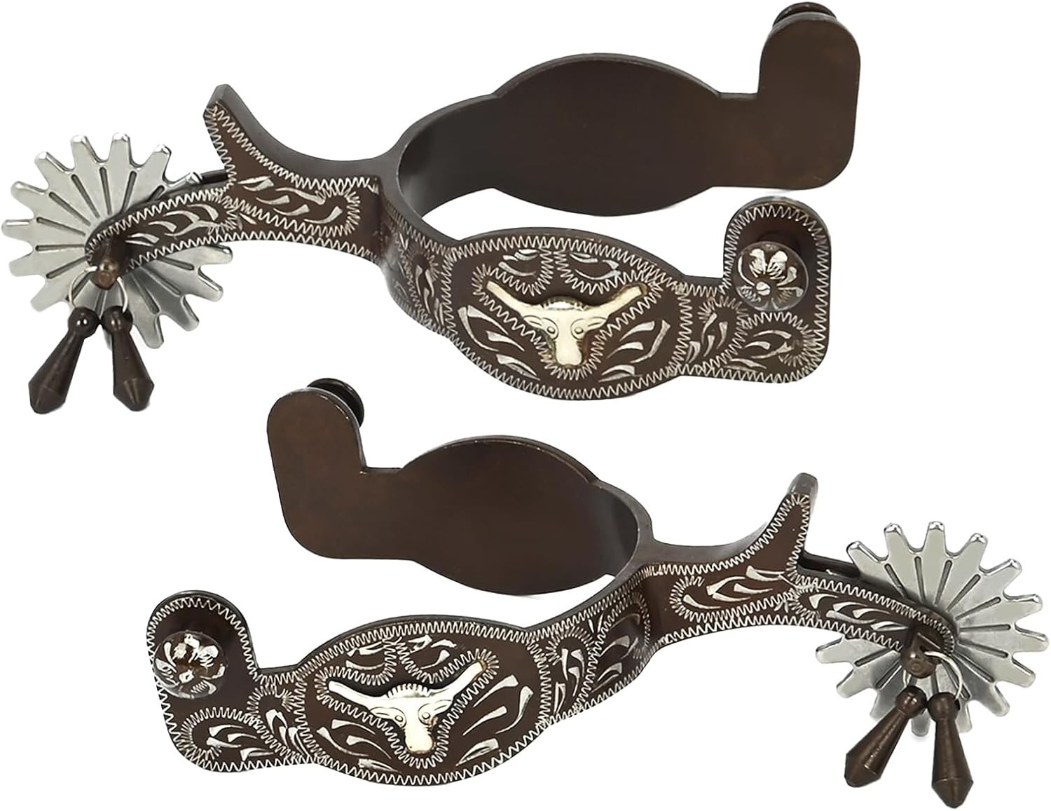 Western Cowboy Spurs, 1 Pair Men Western Spurs 