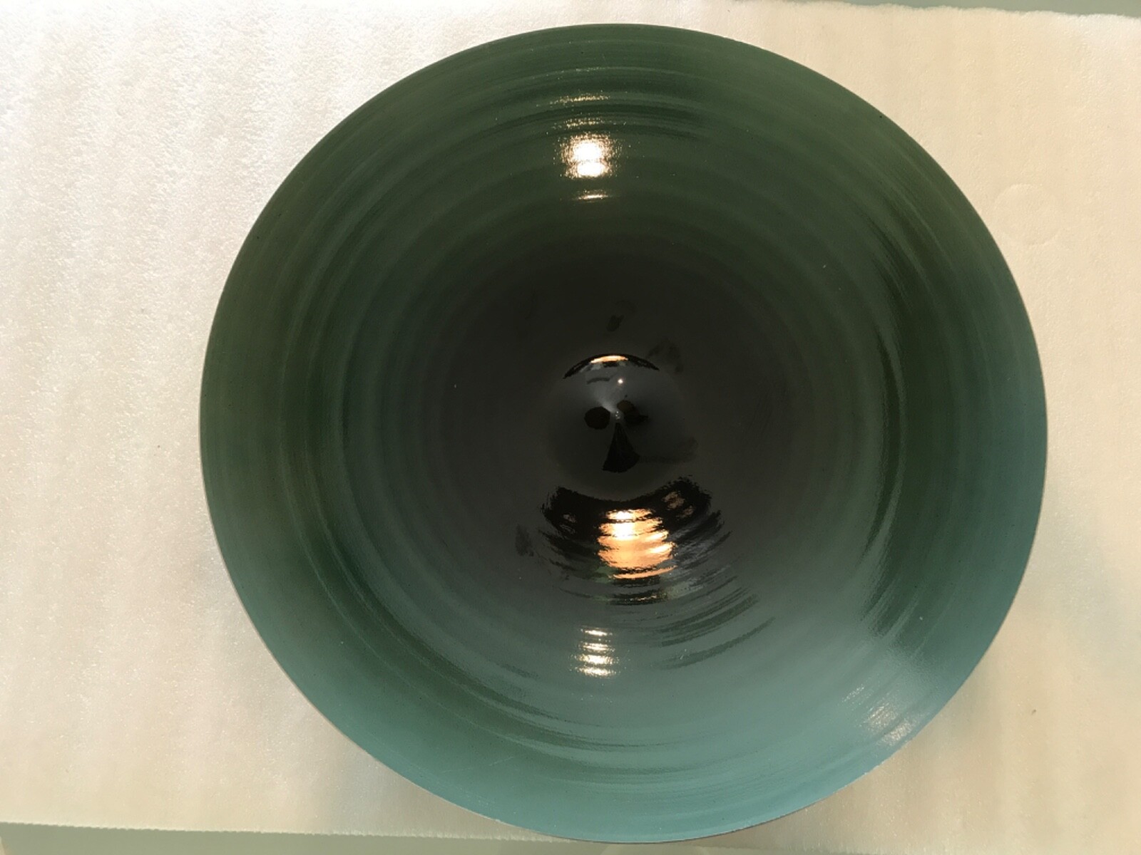 Hackman Finland Large Enamel Aluminum 'Tuuli' Bowl -Green Ombré-Brita Flander
