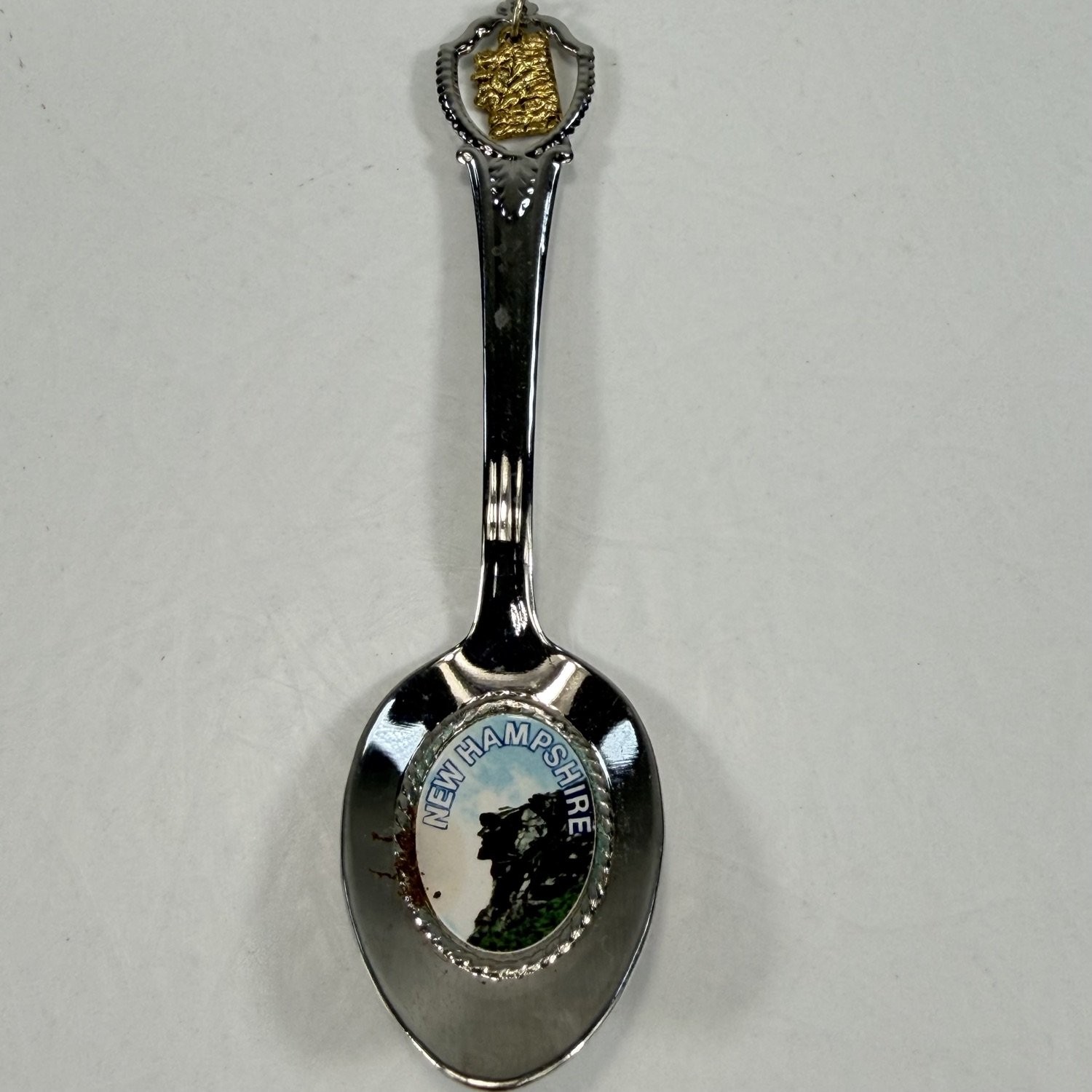 Vtg New Hampshire Old Man of the Mountain Souvenir Collector Spoon Dangle Charm