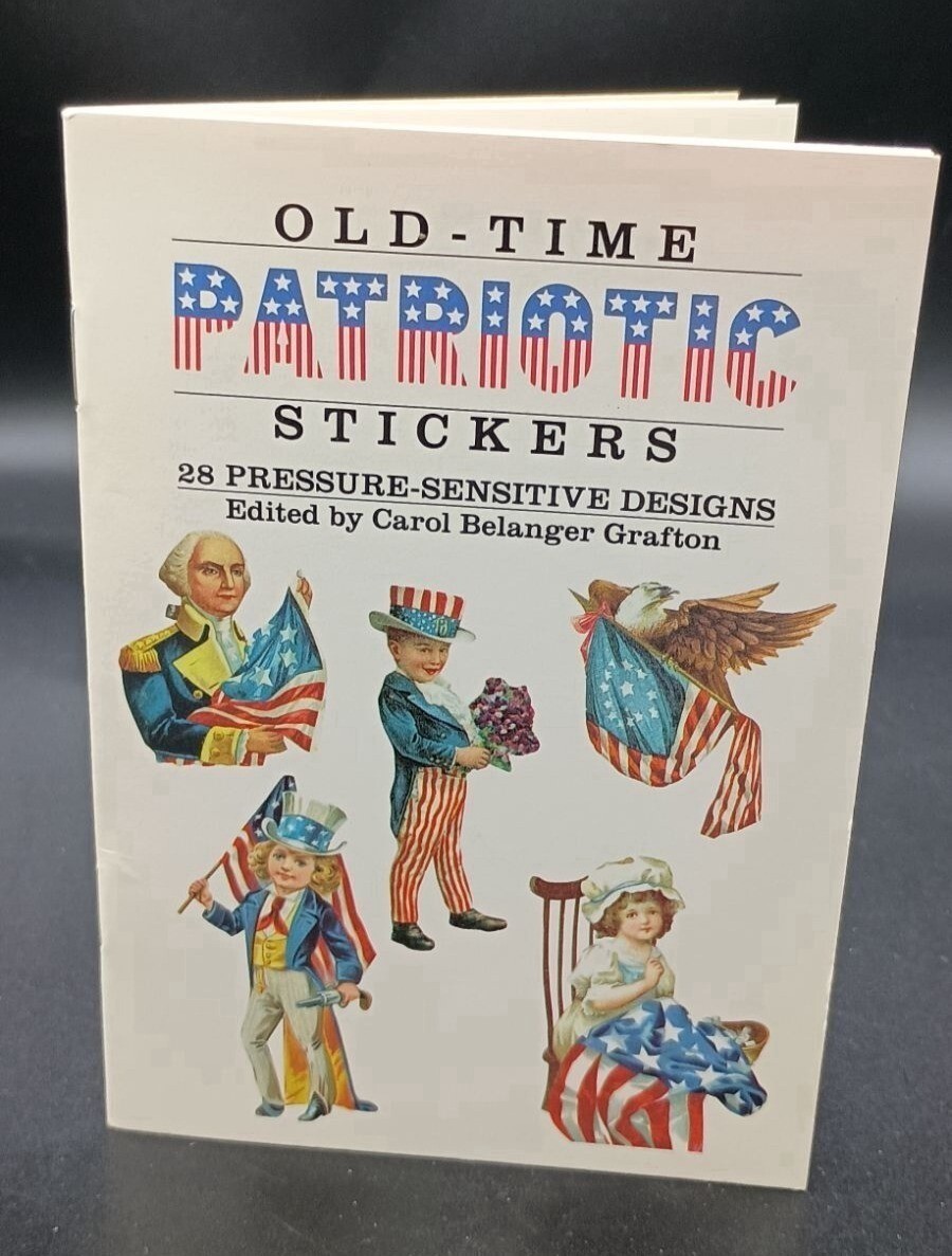 VTG Old Time Patriotic Dover Stickers 28 USA Designs By Carol Belanger Grafton VTG Old Time Patriotic Dover Stickers 28 USA Designs By Carol Belanger Grafton