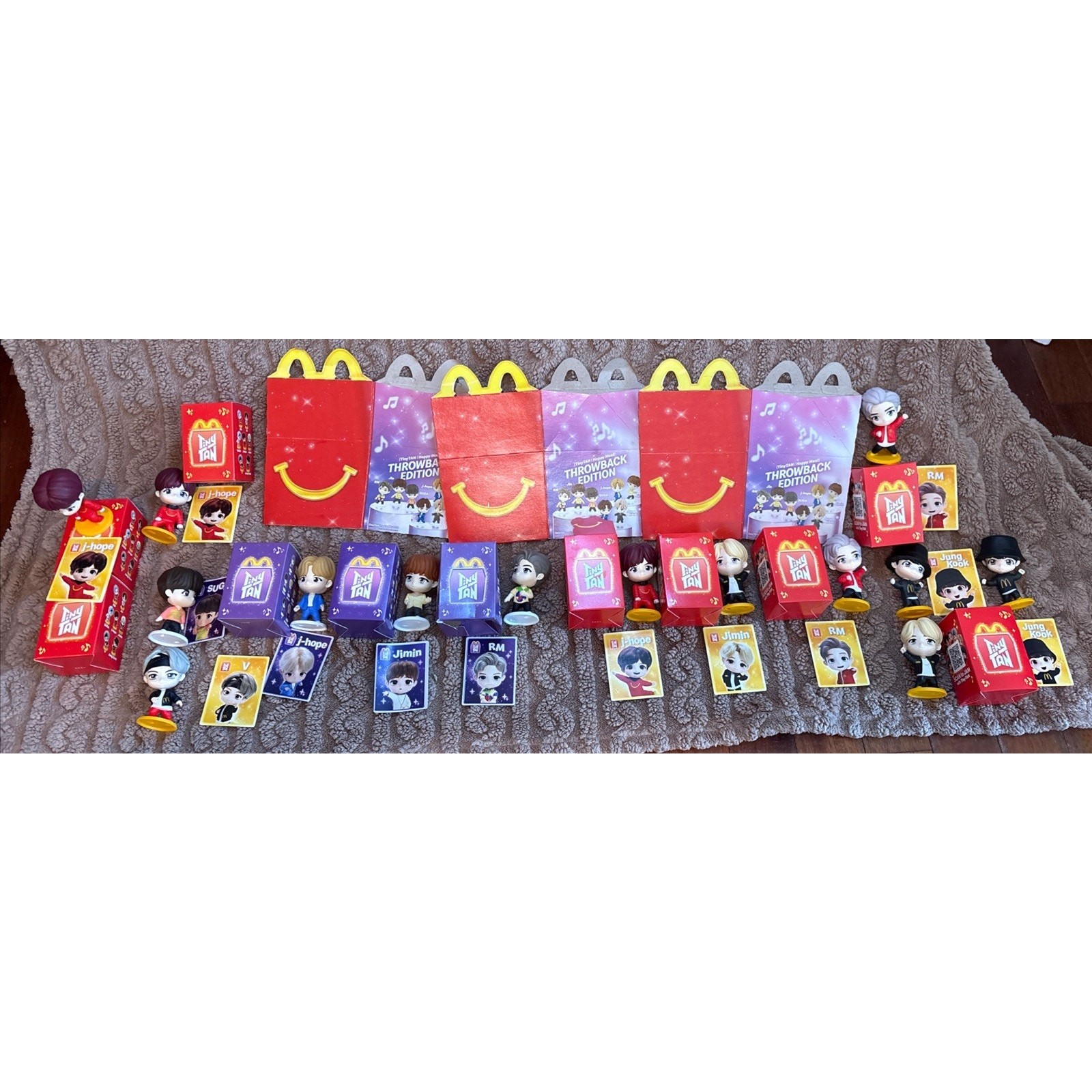2025 McDonald's Happy Meal Toy TINY TAN x BTS Throwback Encore RM Jimin J Hope