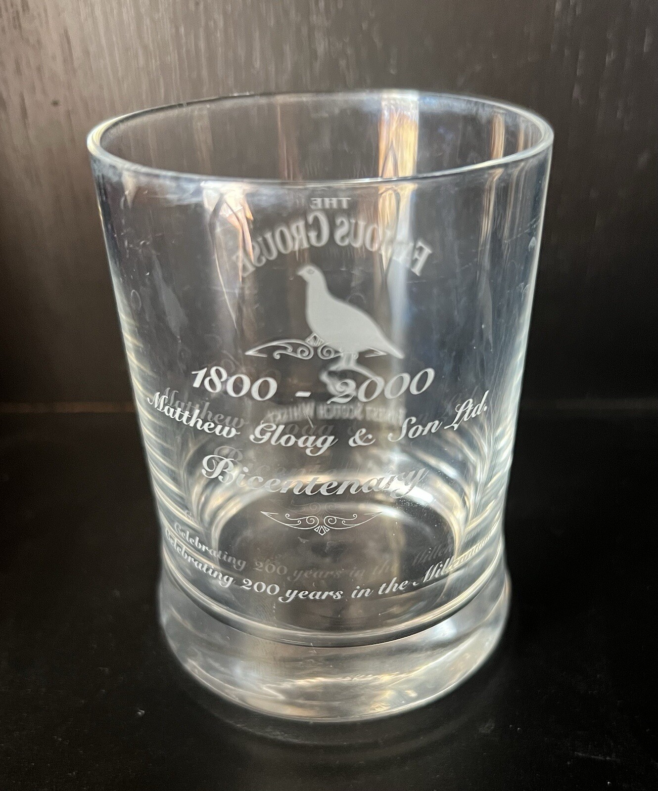 The Famous Grouse Finest Scotch Whiskey Scotland Glass The Famous Grouse Finest Scotch Whiskey Scotland Glass