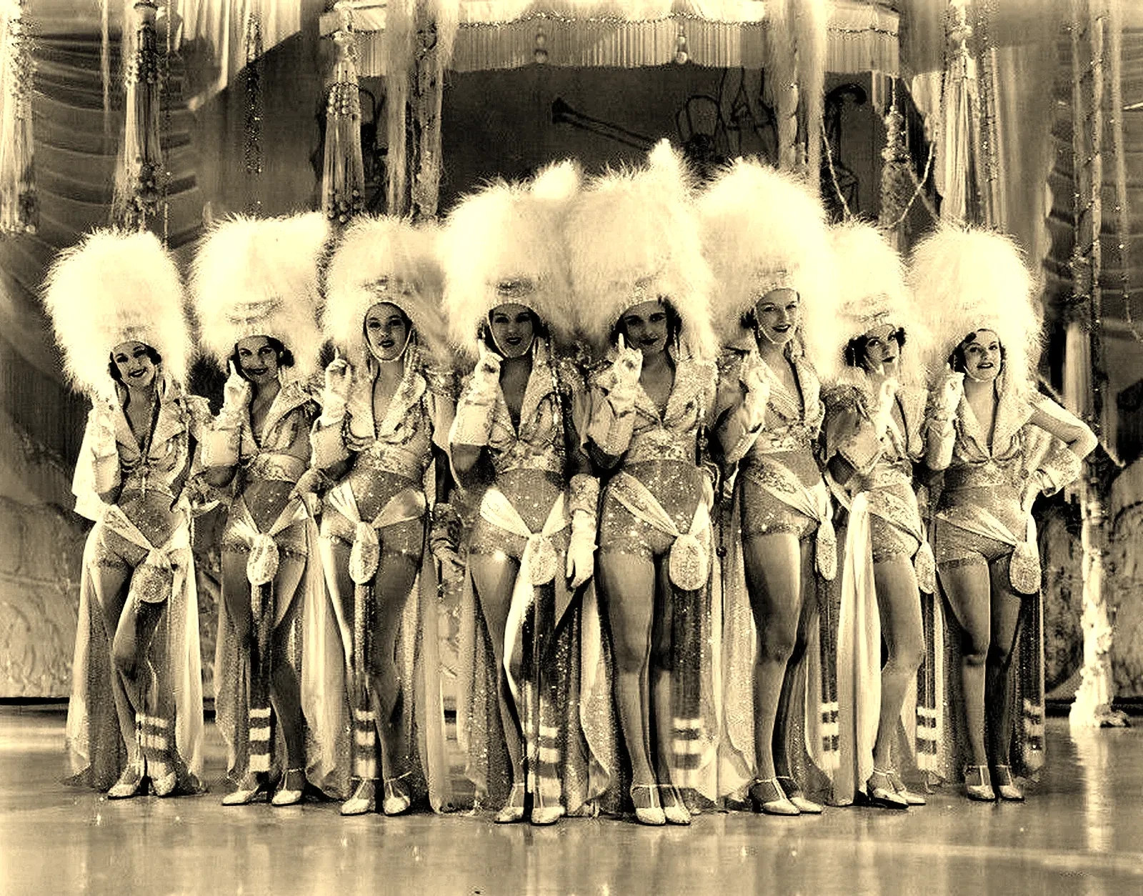 1936 ZIEGFELD GIRL STARLETS Classic Vintage Sepia Cast Picture Photo 5x7