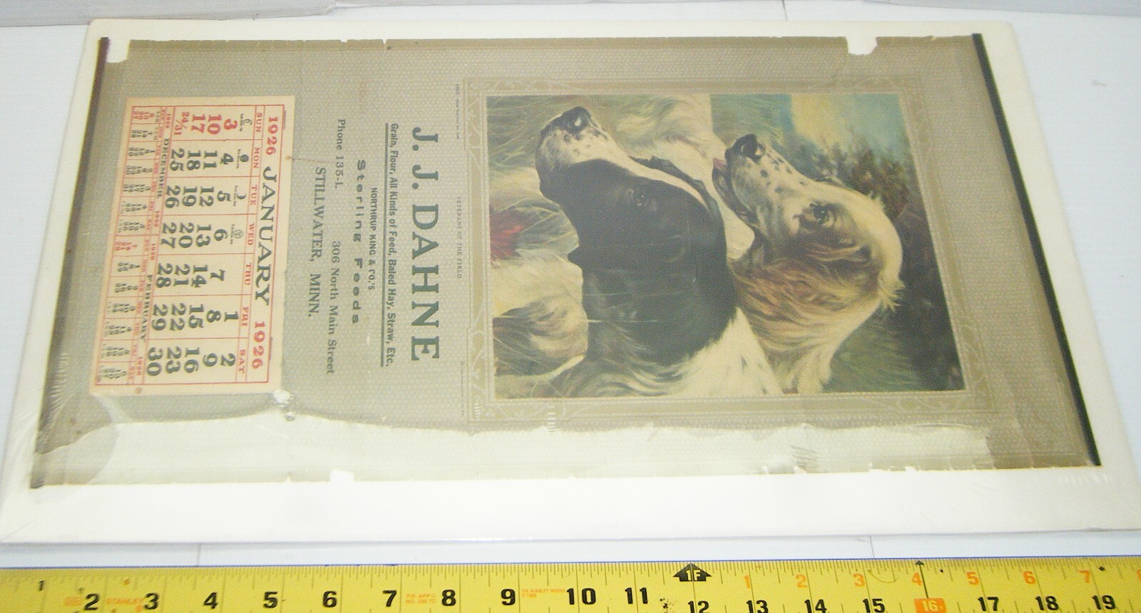 1920's Veterans of The Field Northrup King & Co's and 1926 Calendar 1920's Veterans of The Field Northrup King & Co's and 1926 Calendar