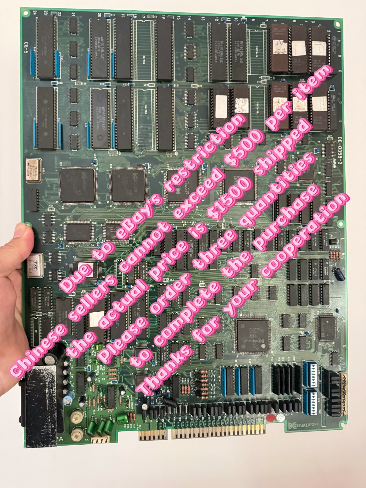 Actual price See Pic1 DATA EAST 1992 NITRO BALL GUN BALL  Arcade Jamma PCB Rare
