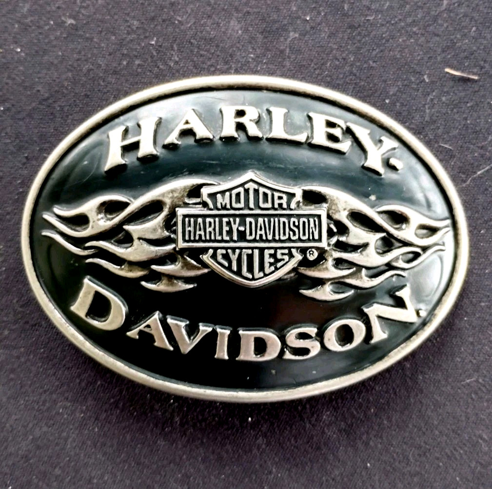 Harley-Davidson® 2012 Licensed Belt Buckle Black and Chrome Not Mint Great Shape Harley-Davidson® 2012 Licensed Belt Buckle Black and Chrome Not Mint Great Shape