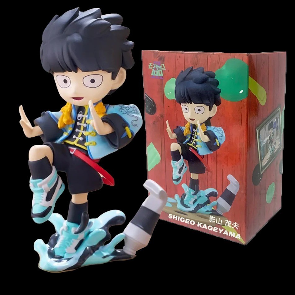 Mob Psycho 100 Reigen Arataka Q Version Anime Figure Standing Model Toy Gift