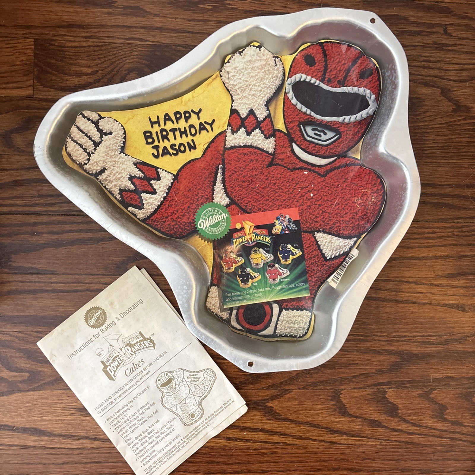 Vintage Wilton Mighty Morphin Power Rangers Cake Mold Pan 1994 Vintage Wilton Mighty Morphin Power Rangers Cake Mold Pan 1994