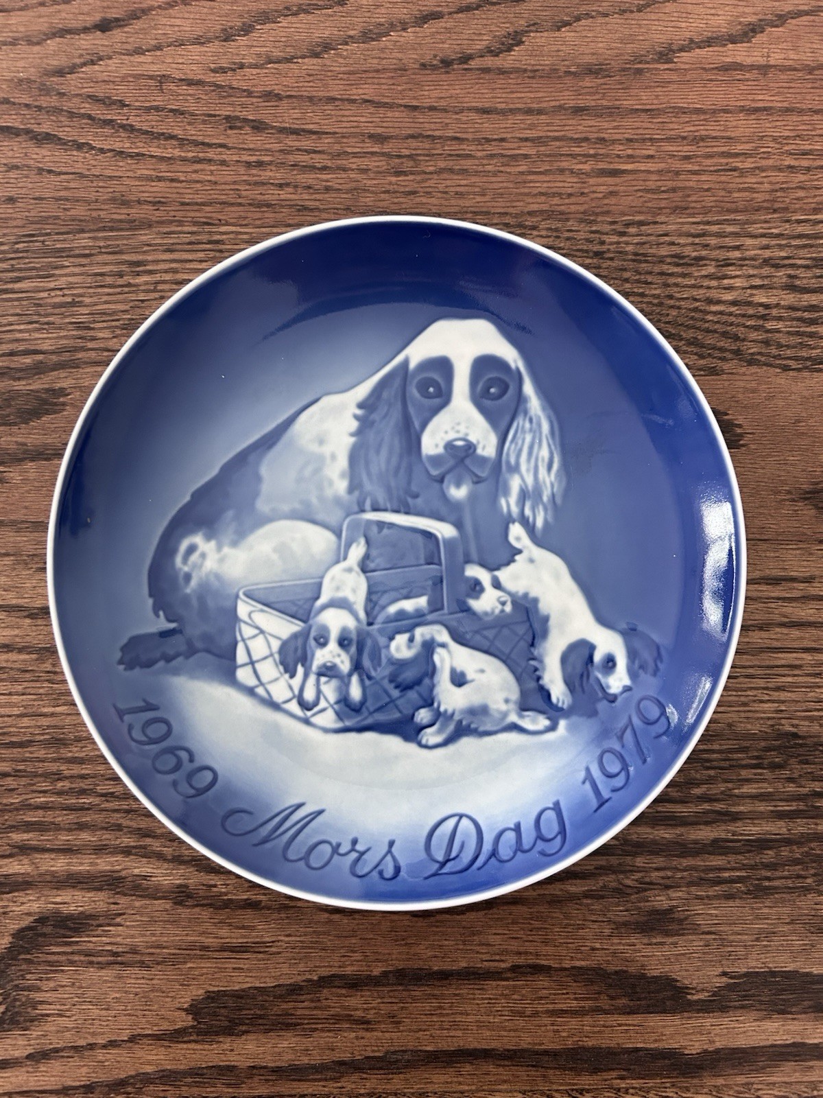1969 BING & GRONDAHL B & G MORS DAG MOTHER\'S DAY PLATE: COCKER SPANIEL 1969 BING & GRONDAHL B & G MORS DAG MOTHER\'S DAY PLATE: COCKER SPANIEL