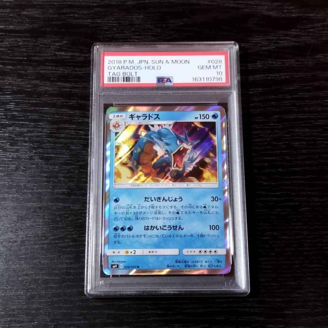 PSA 10 Gyarados Tag Bolt SM Pokémon Trading Card