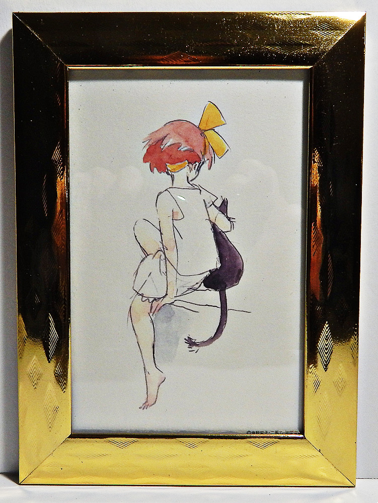 Kiki\'s Delivery...POSTCARD Framed Rare 1989 \