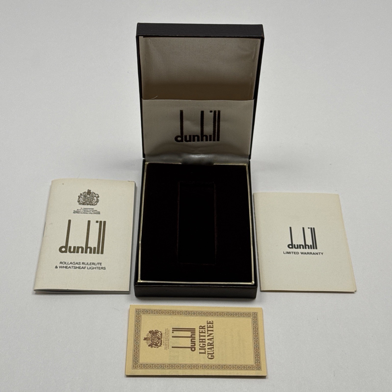 Vintage Dunhill Lighter Box Only with Directions Booklet