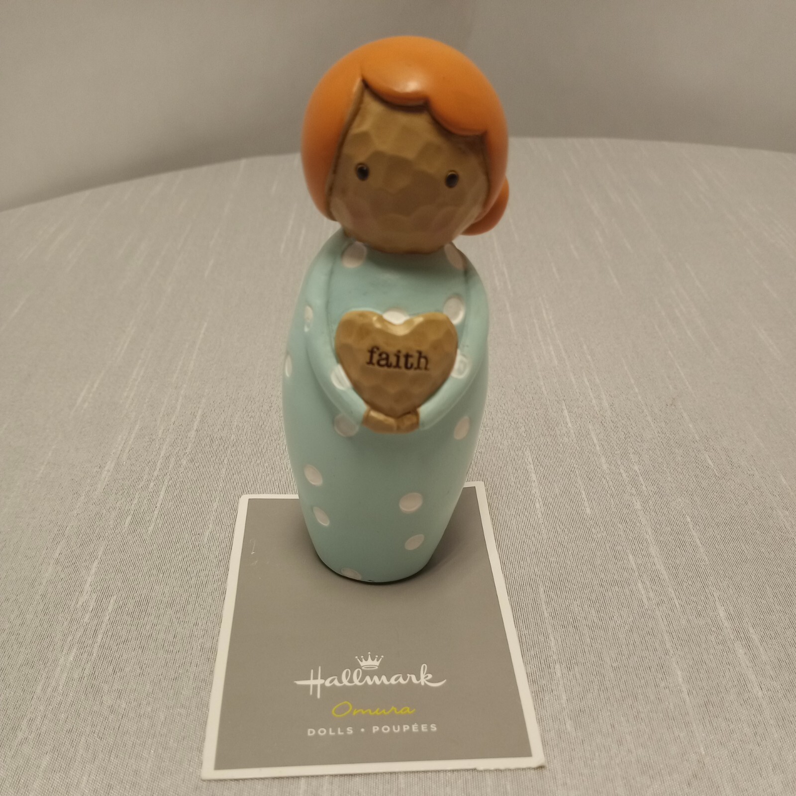 HALLMARK THE OMURA COLLECTION JAPANESE KOKESHI STYLE FIGURINE DOLL \'FAITH\'