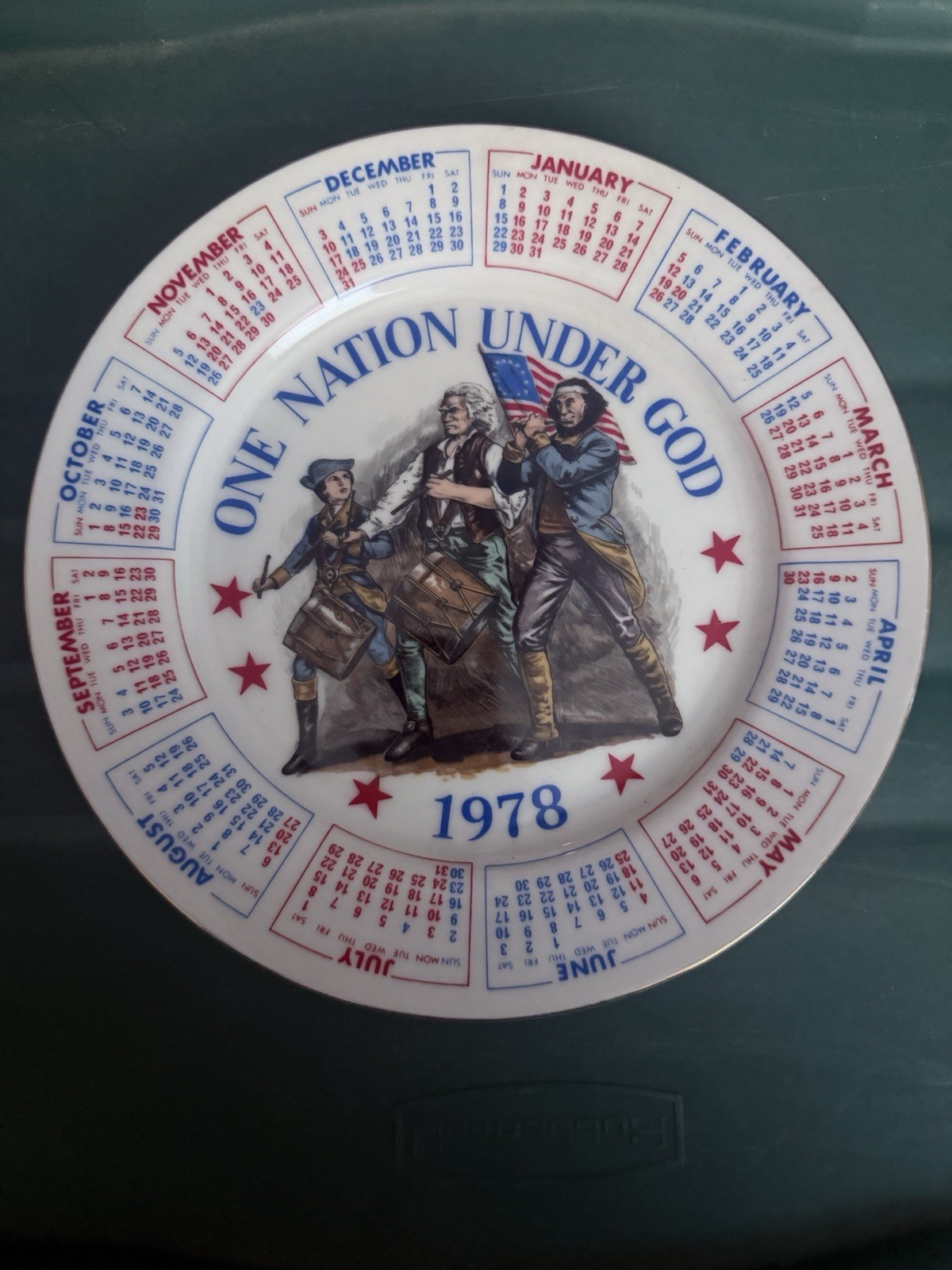 Vintage 1978 Spencer Gifts Calendar Plate – 